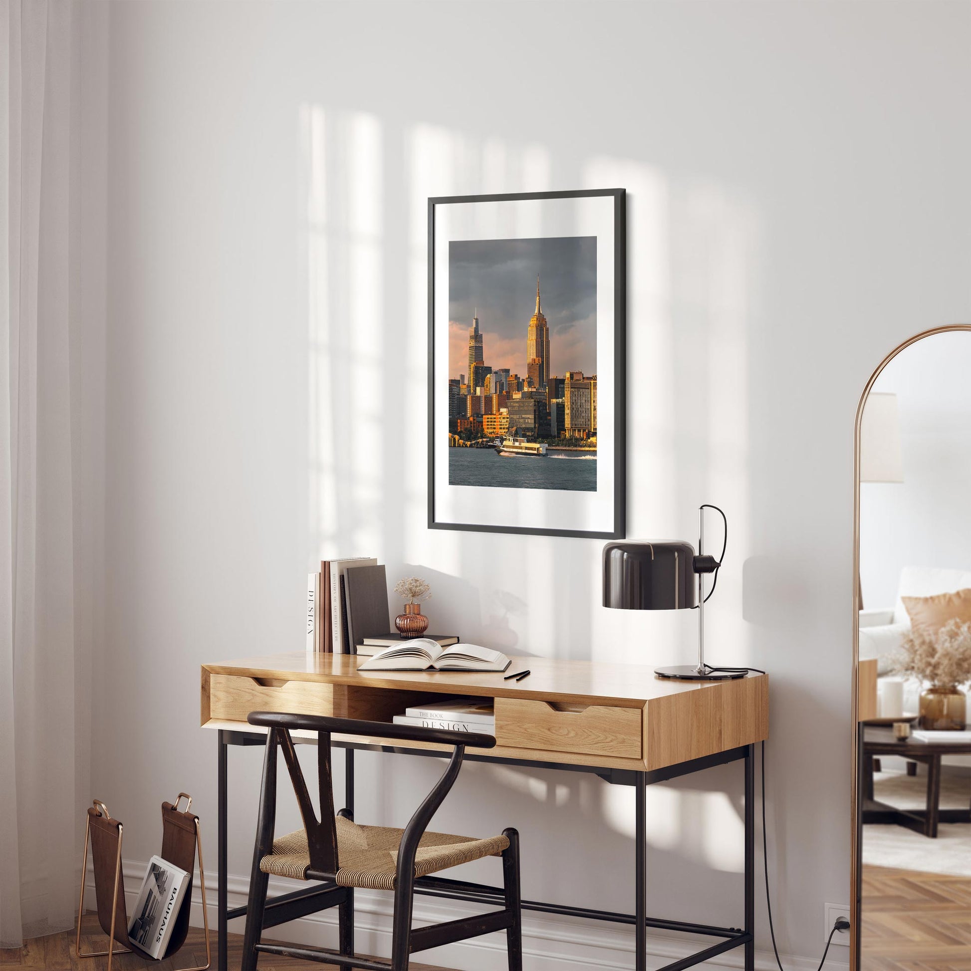 Fine art print of Hudson River and Midtown Manhattan New York City