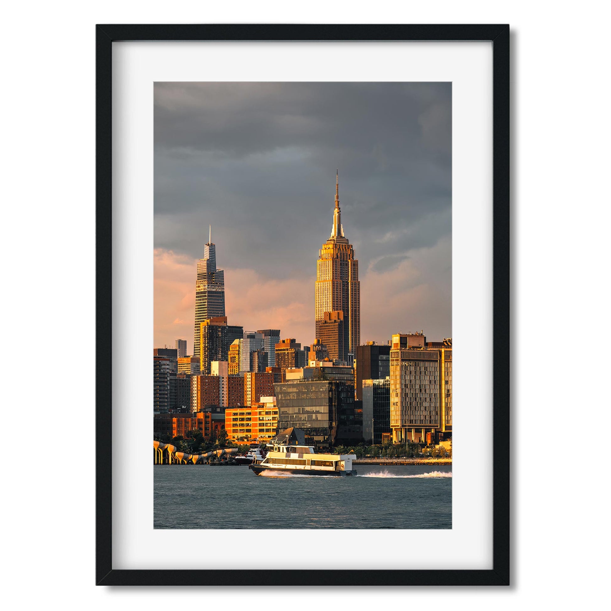 Fine art print of Hudson River and Midtown Manhattan New York City