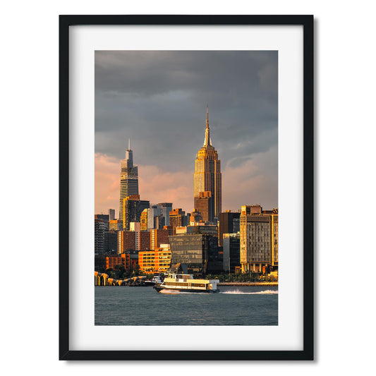 Fine art print of Hudson River and Midtown Manhattan New York City