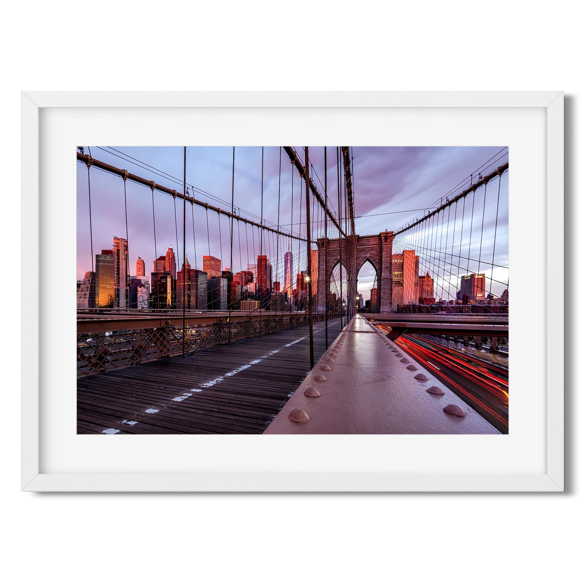 Fine art print of Brooklyn Bridge at Sunrise New York City