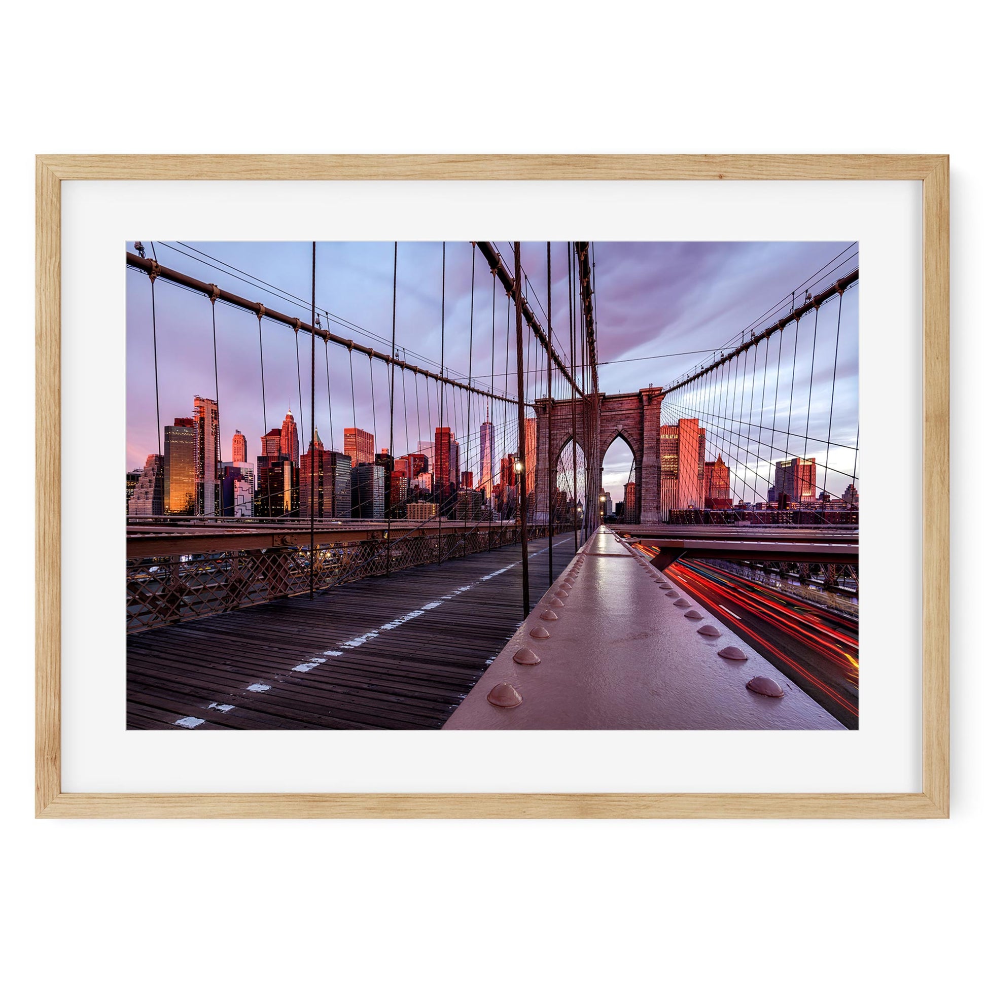 Fine art print of Brooklyn Bridge at Sunrise New York City