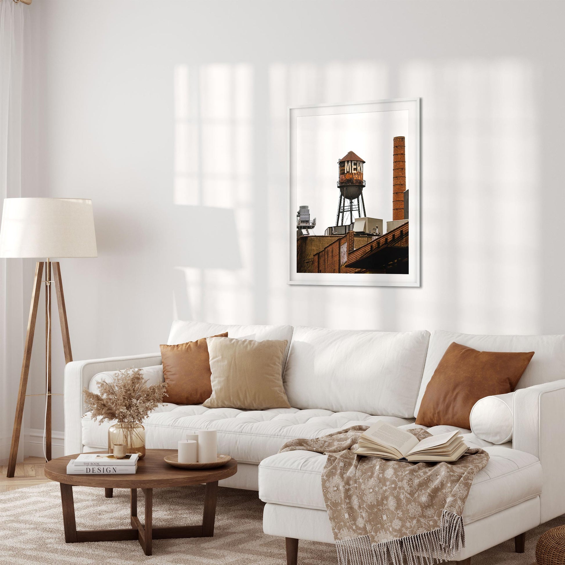 Fine art print of Rusty Water Tower in Greenpoint Brooklyn New York