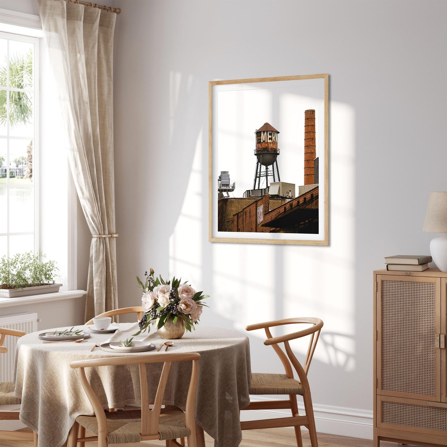 Fine art print of Rusty Water Tower in Greenpoint Brooklyn New York