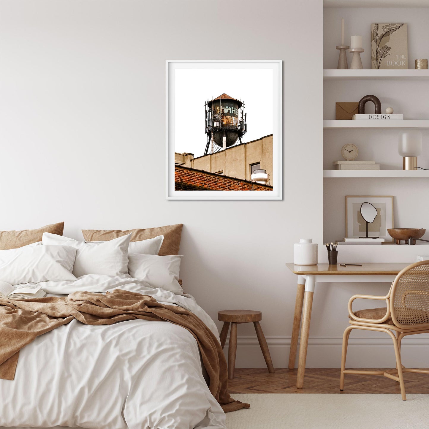 Fine art print of Rusty Water Tower in Greenpoint Brooklyn New York