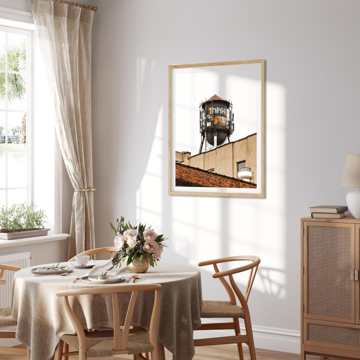 Fine art print of Rusty Water Tower in Greenpoint Brooklyn New York