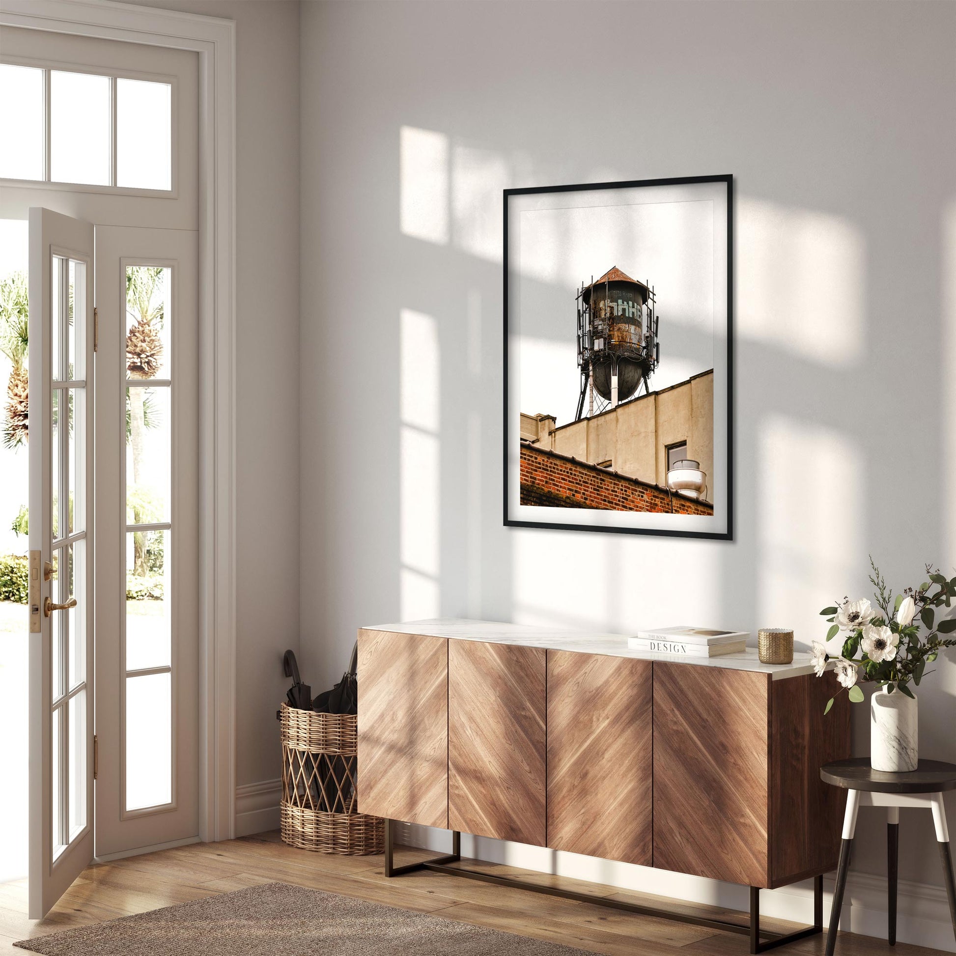 Fine art print of Rusty Water Tower in Greenpoint Brooklyn New York