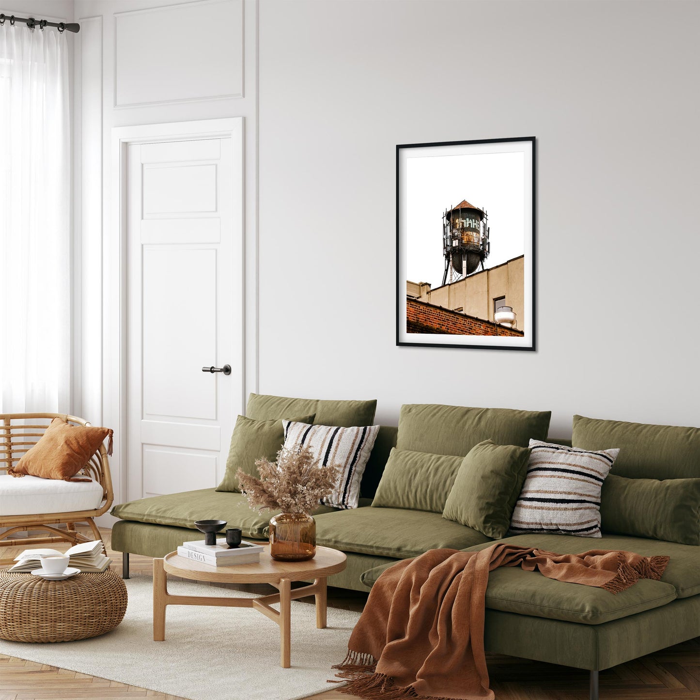 Fine art print of Rusty Water Tower in Greenpoint Brooklyn New York