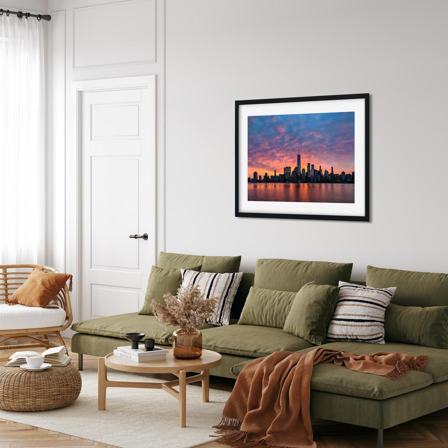 Fine art print of Silhouette Lower Manhattan at Sunrise