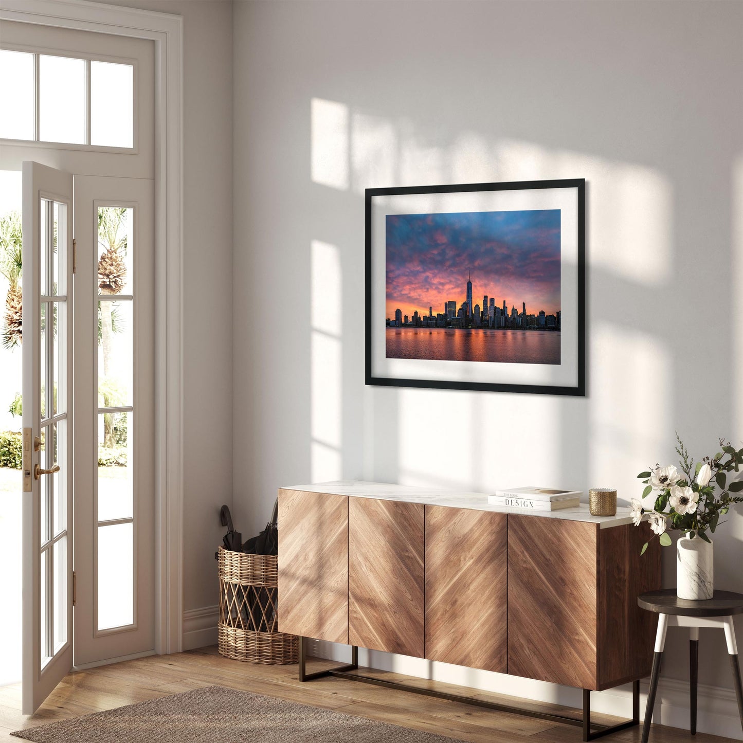Fine art print of Silhouette Lower Manhattan at Sunrise