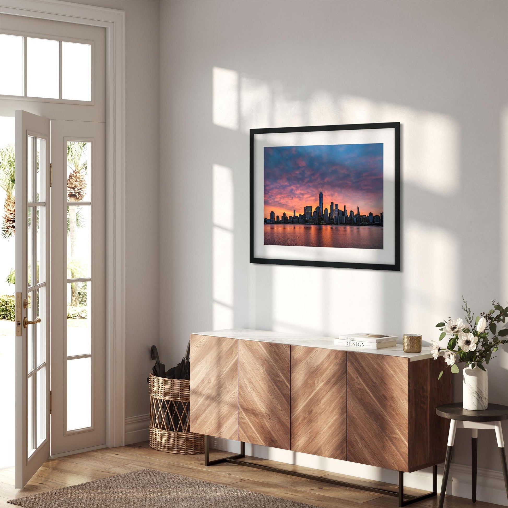 Fine art print of Silhouette Lower Manhattan at Sunrise