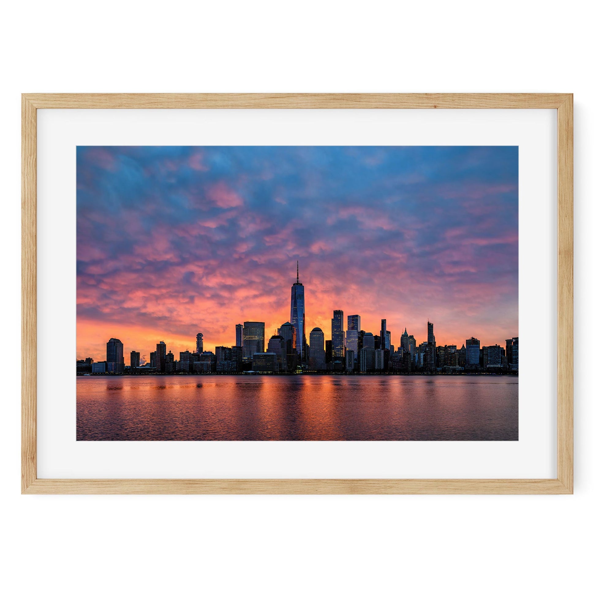 Fine art print of Silhouette Lower Manhattan at Sunrise
