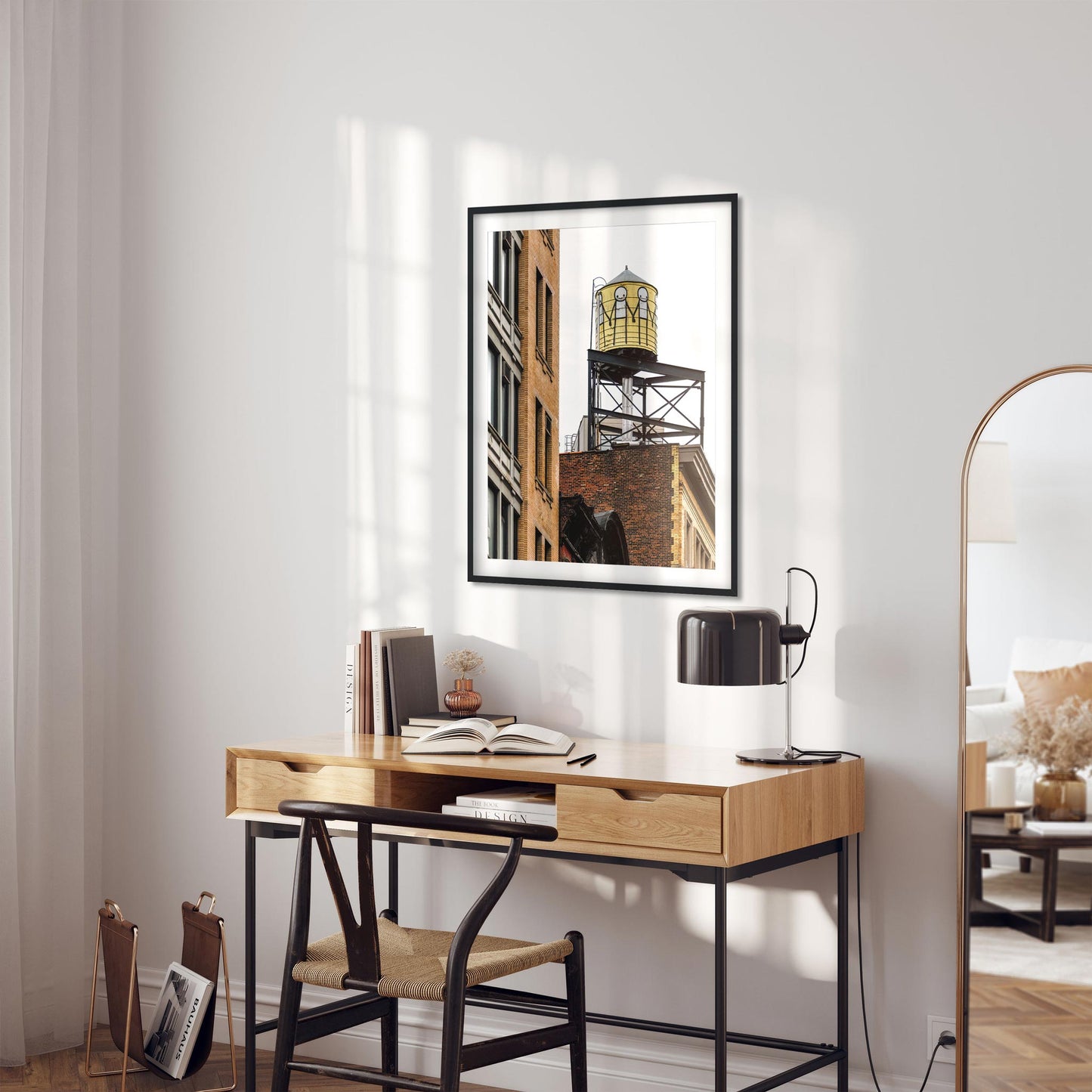 Fine art print of Water Tower painted by STIK in East Village New York City