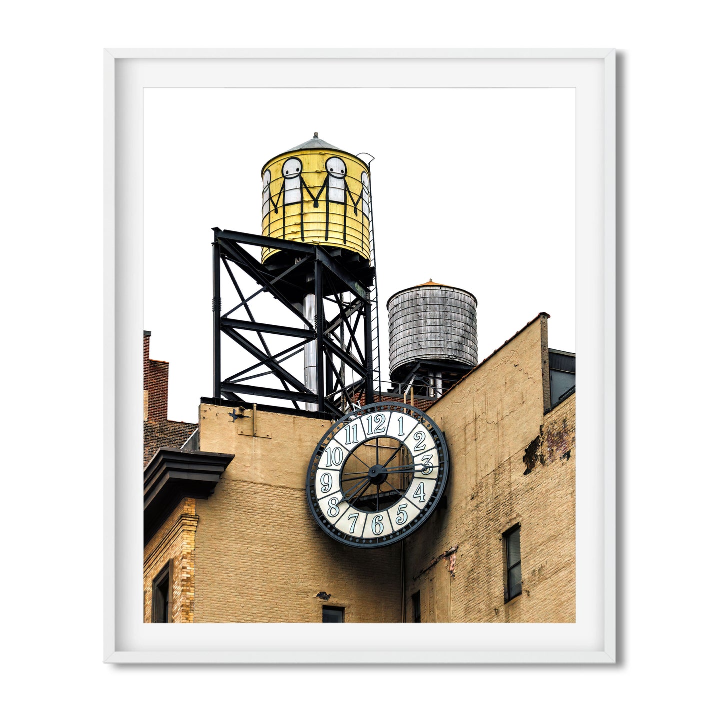 Water Tower painted by STIK in East Village 2023