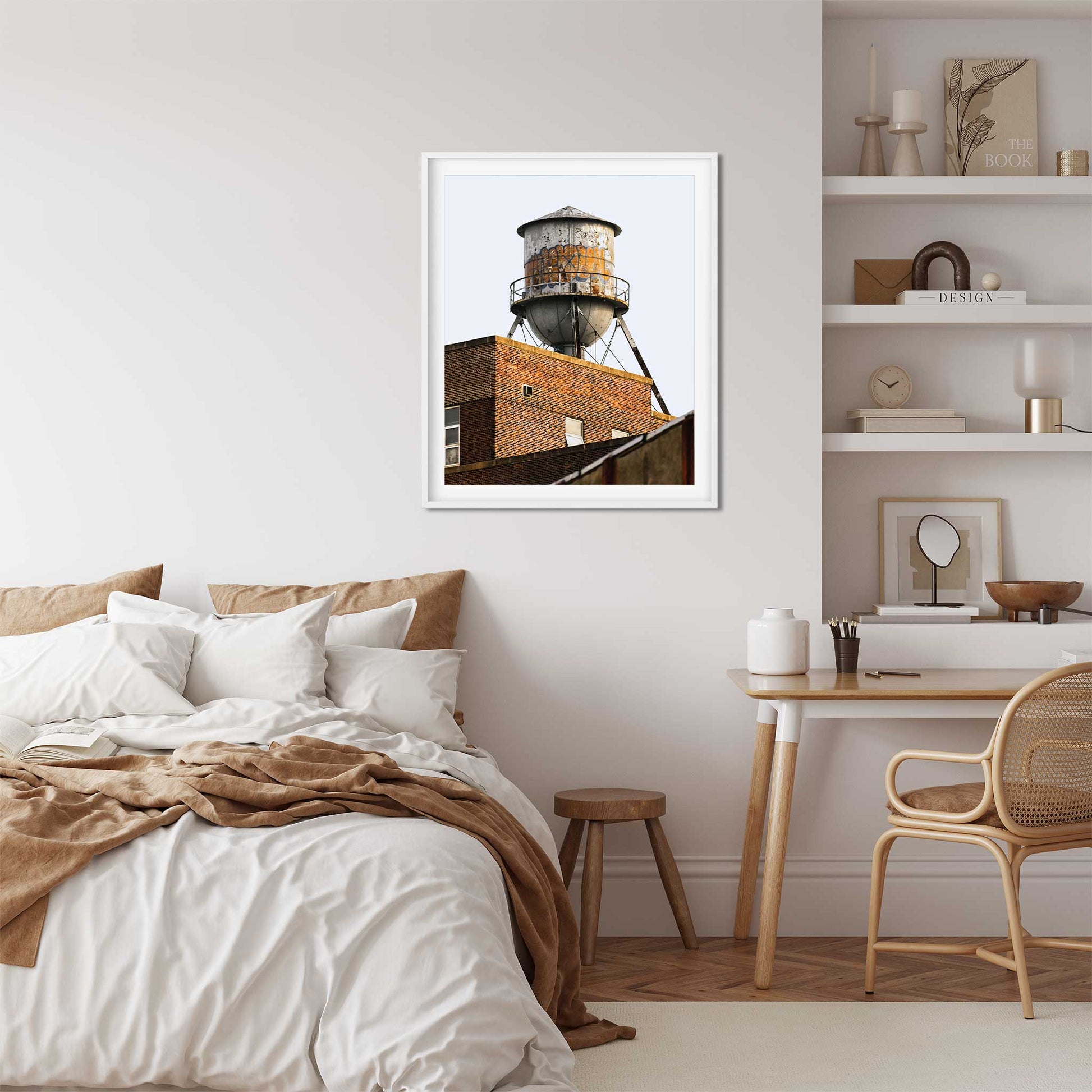 Fine Art Print of Water Tower in Navy Yard Brooklyn