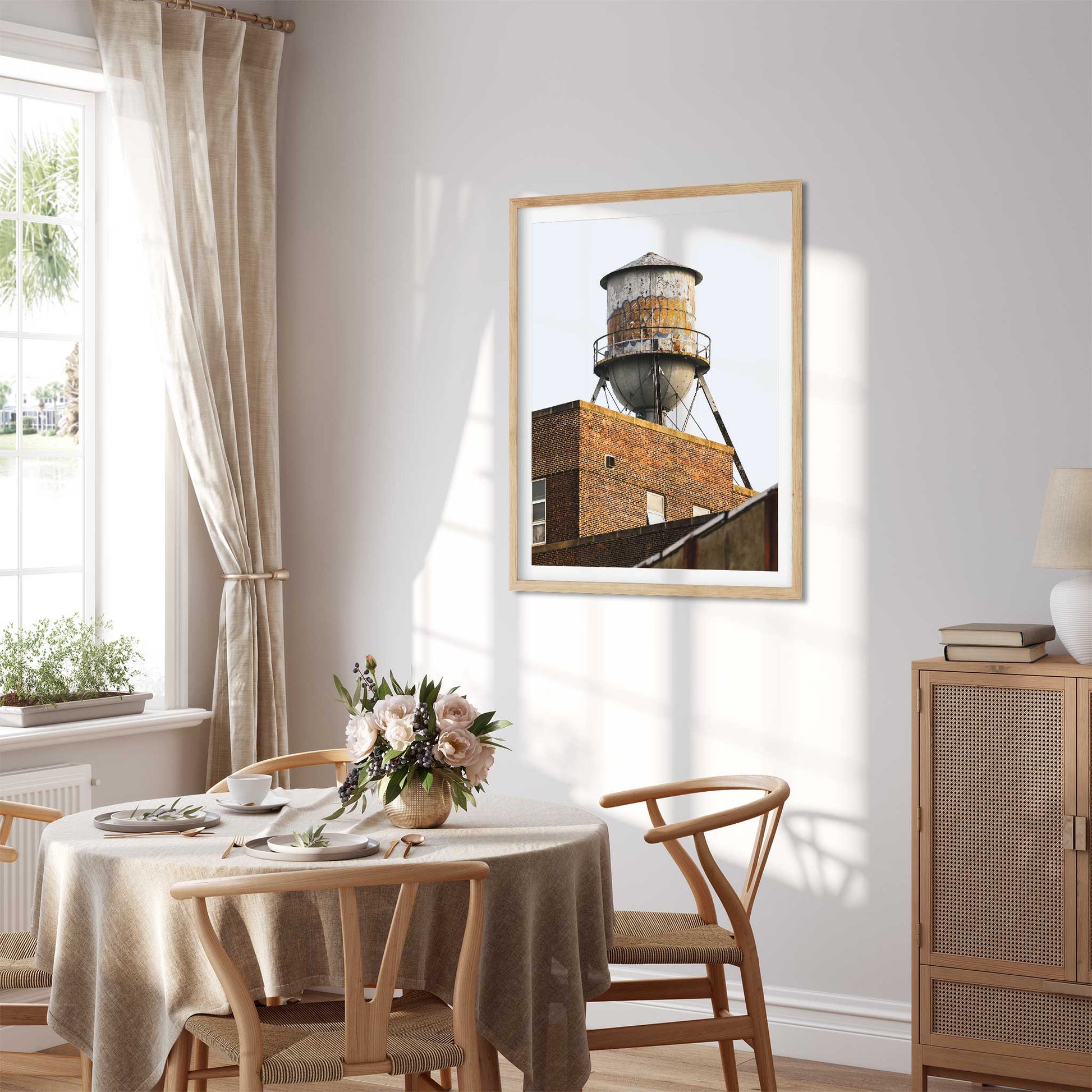 Fine Art Print of Water Tower in Navy Yard Brooklyn