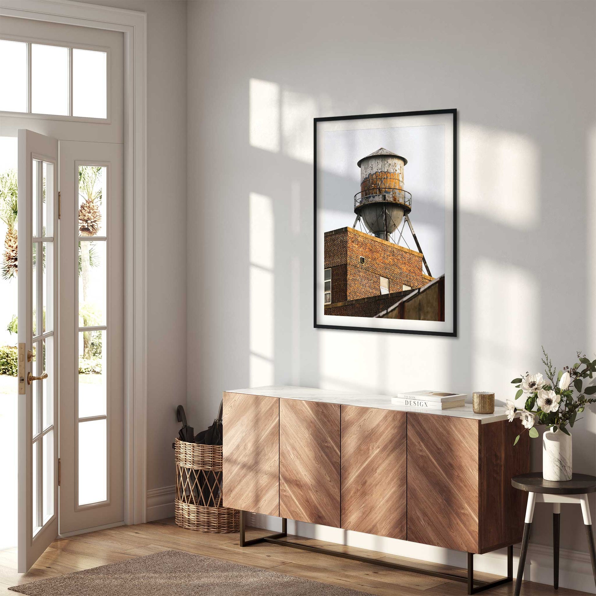 Fine Art Print of Water Tower in Navy Yard Brooklyn