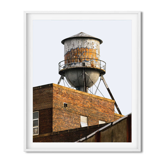 Fine Art Print of Water Tower in Navy Yard Brooklyn