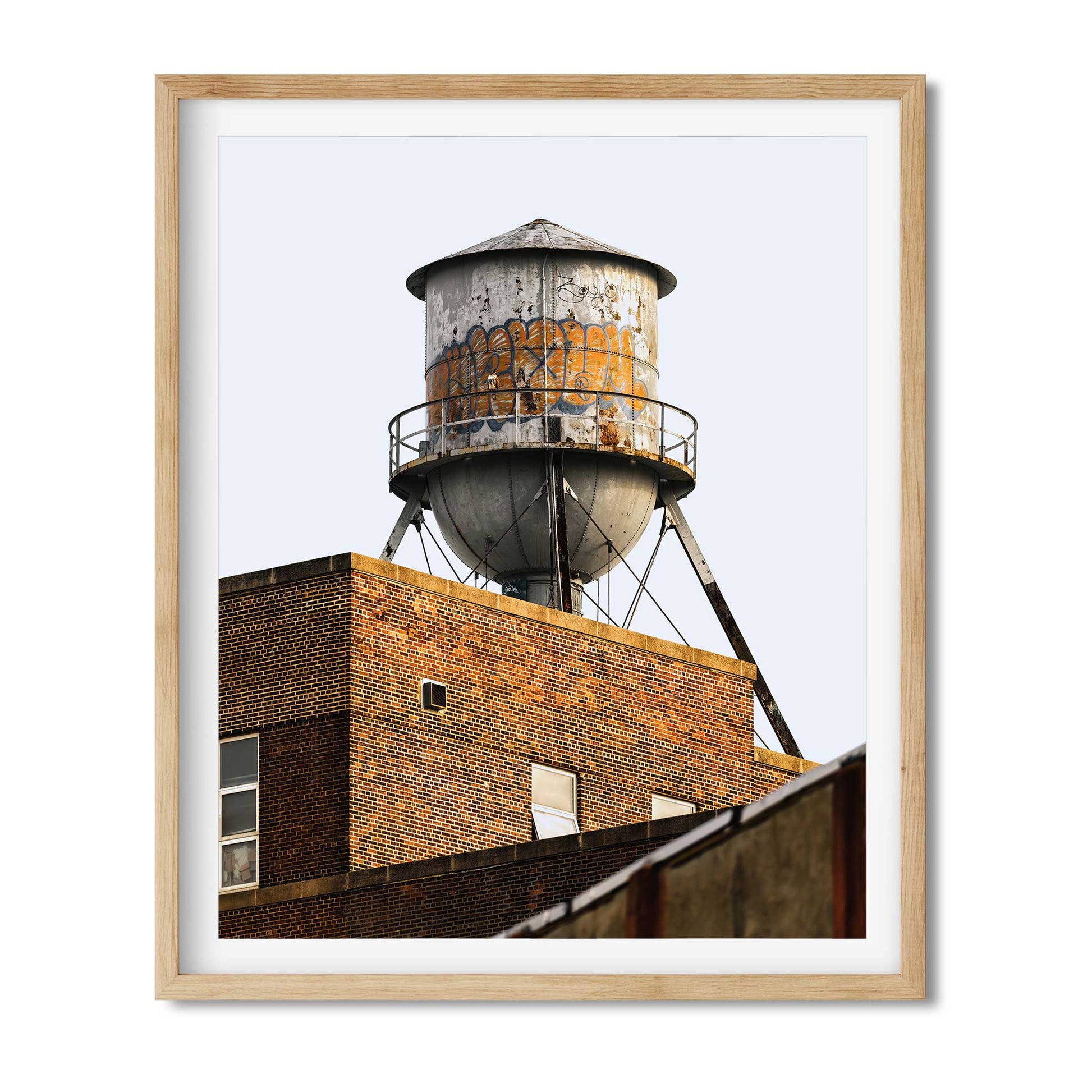 Fine Art Print of Water Tower in Navy Yard Brooklyn
