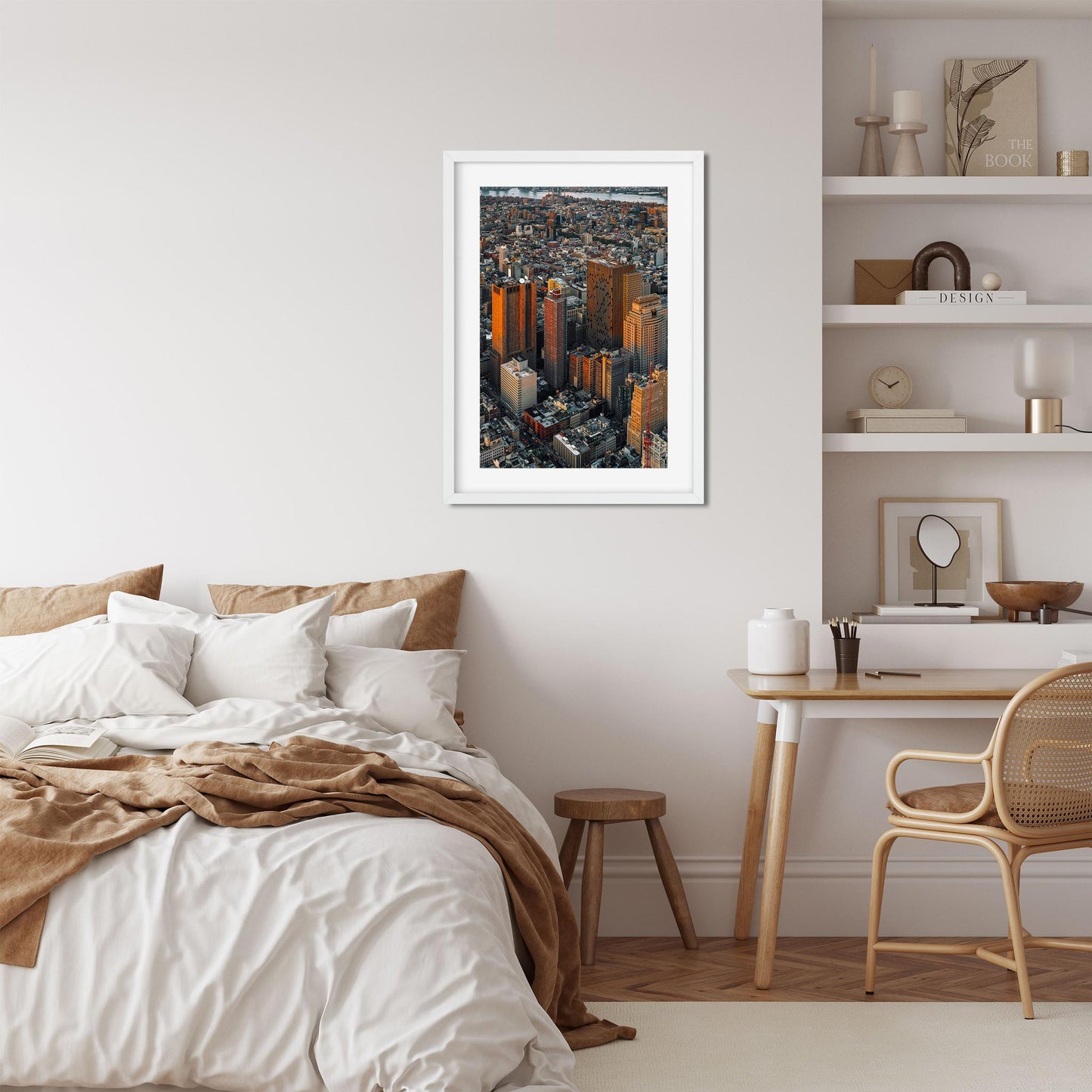 Fine art print of Civic Center Manhattan at Sunset