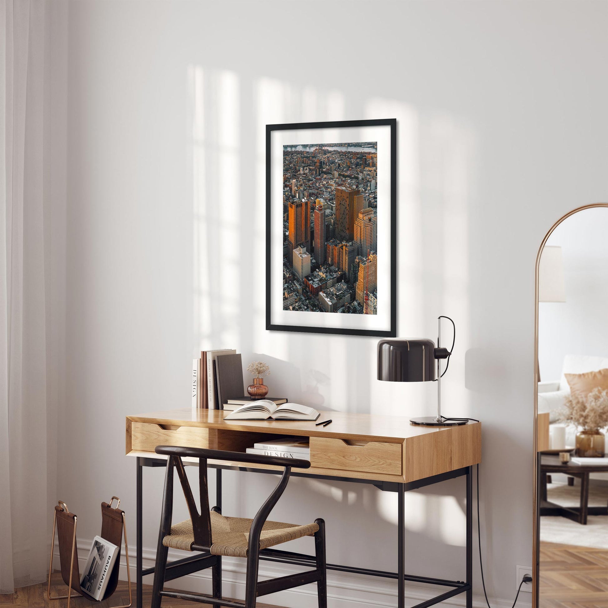 Fine art print of Civic Center Manhattan at Sunset