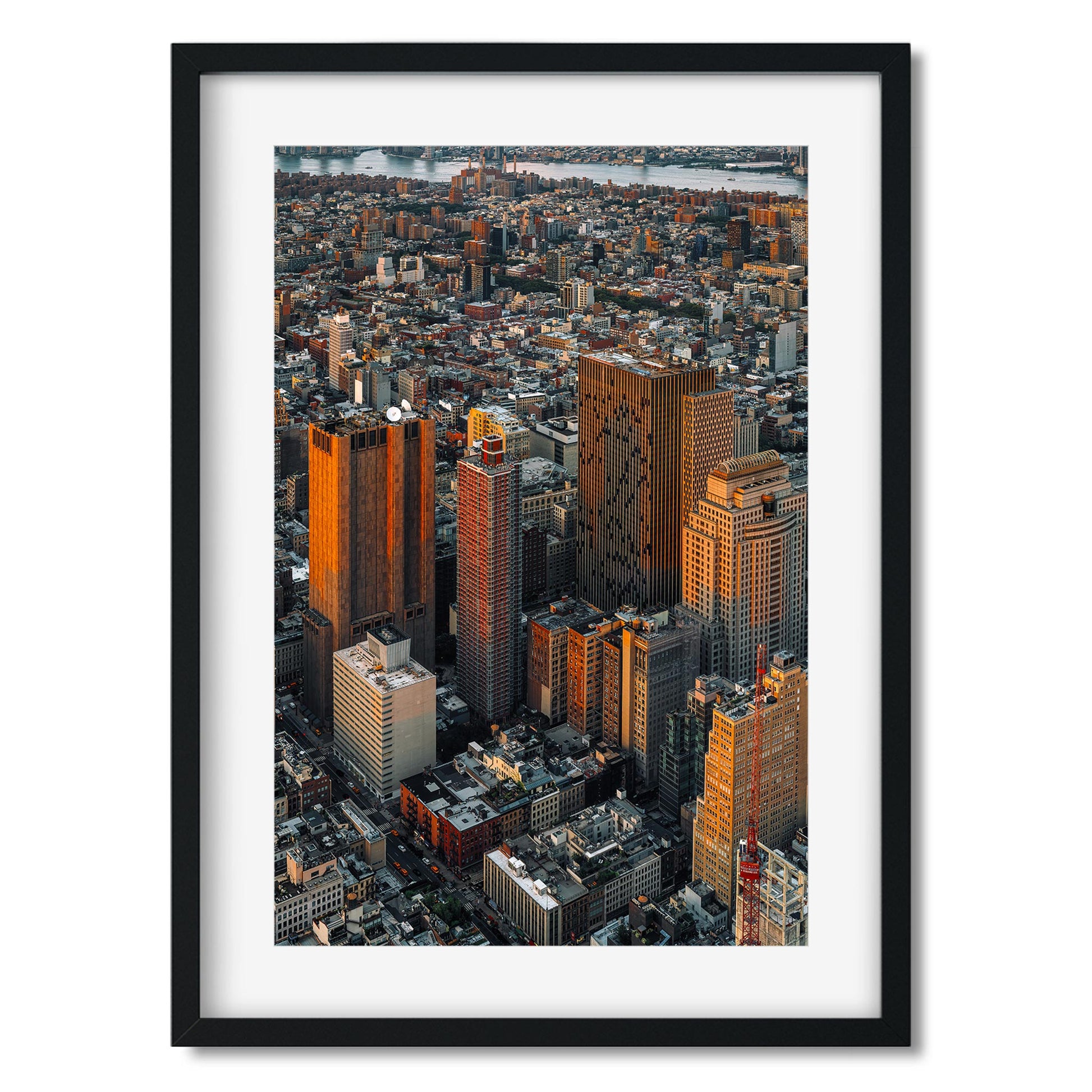Fine art print of Civic Center Manhattan at Sunset