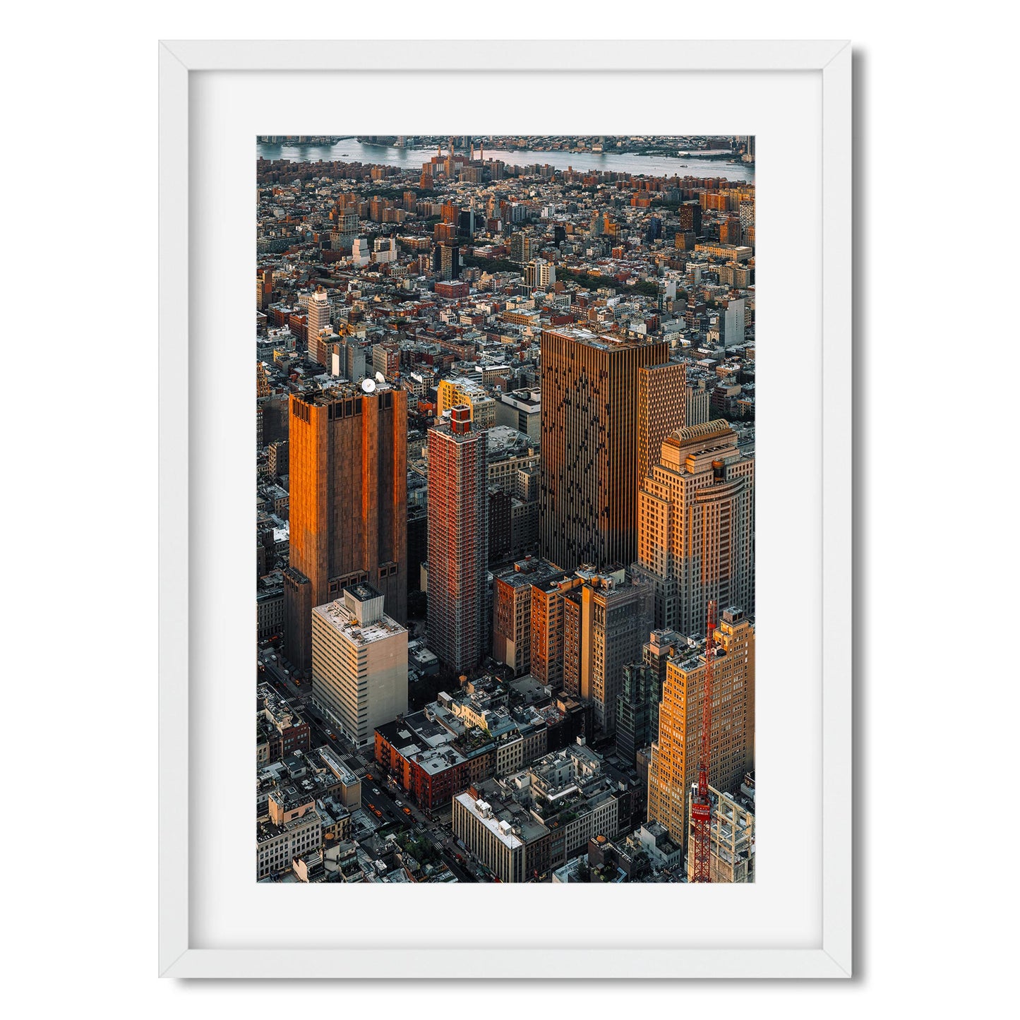 Fine art print of Civic Center Manhattan at Sunset