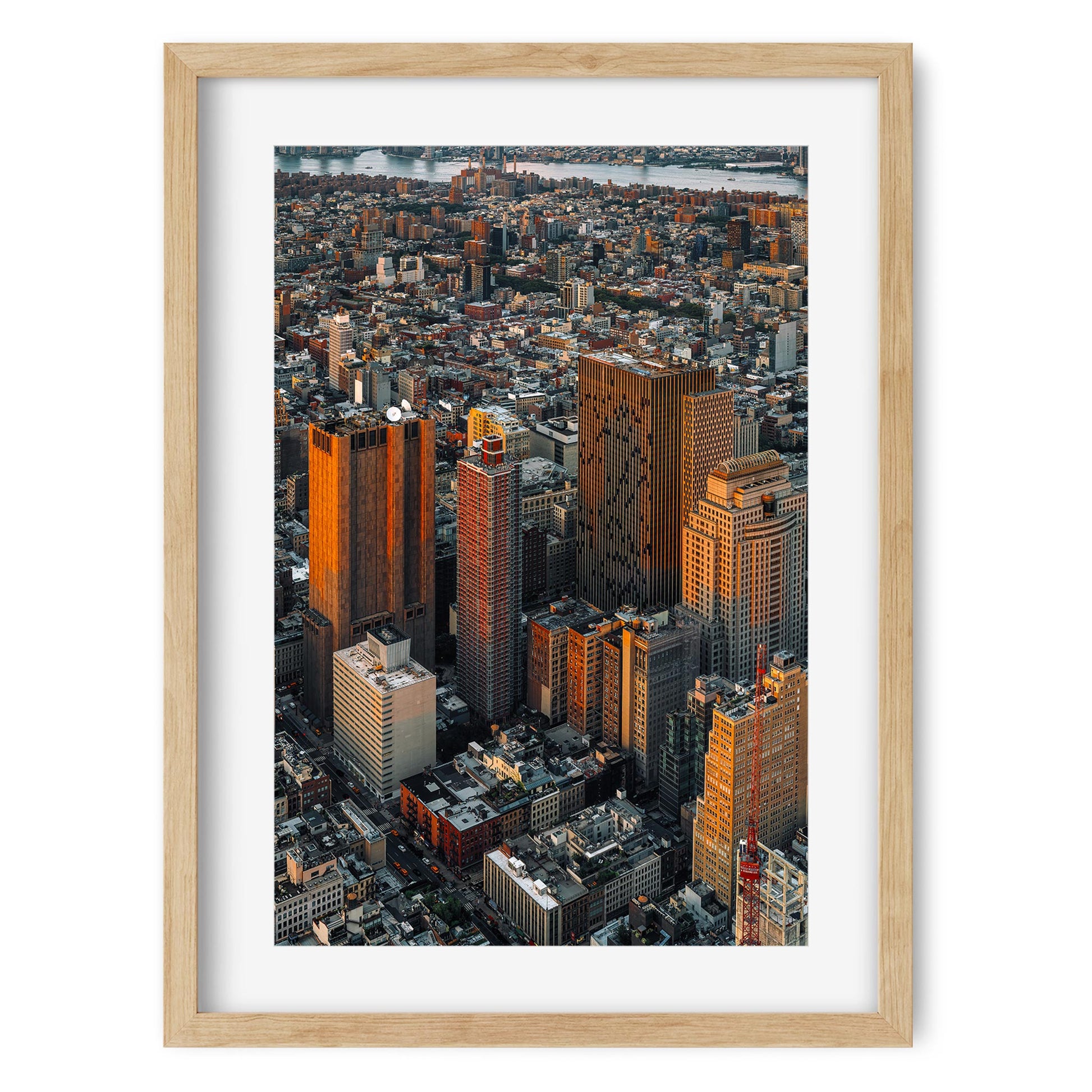 Fine art print of Civic Center Manhattan at Sunset