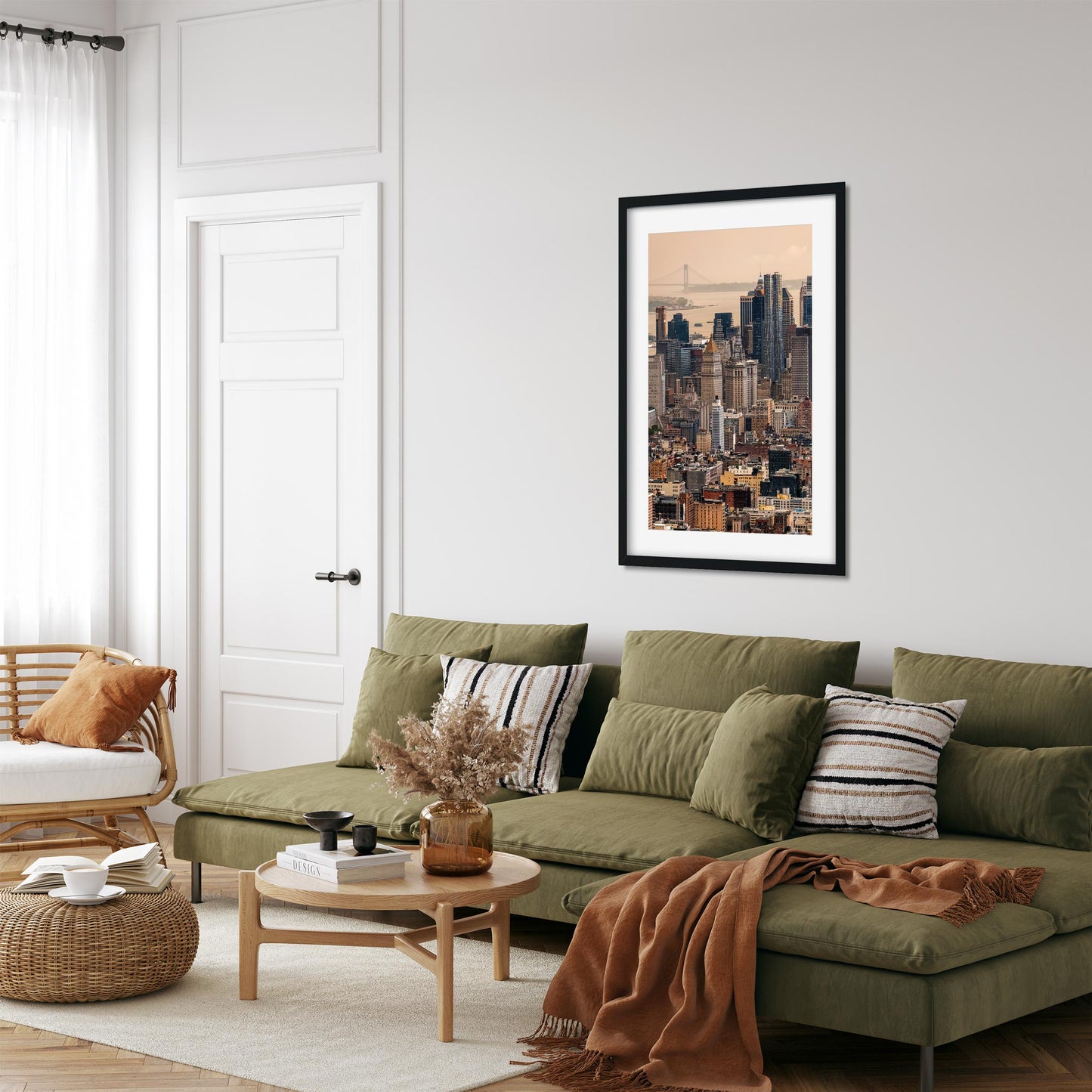 Fine art print of Sunset Meets Storm Over Lower East Manhattan New York City