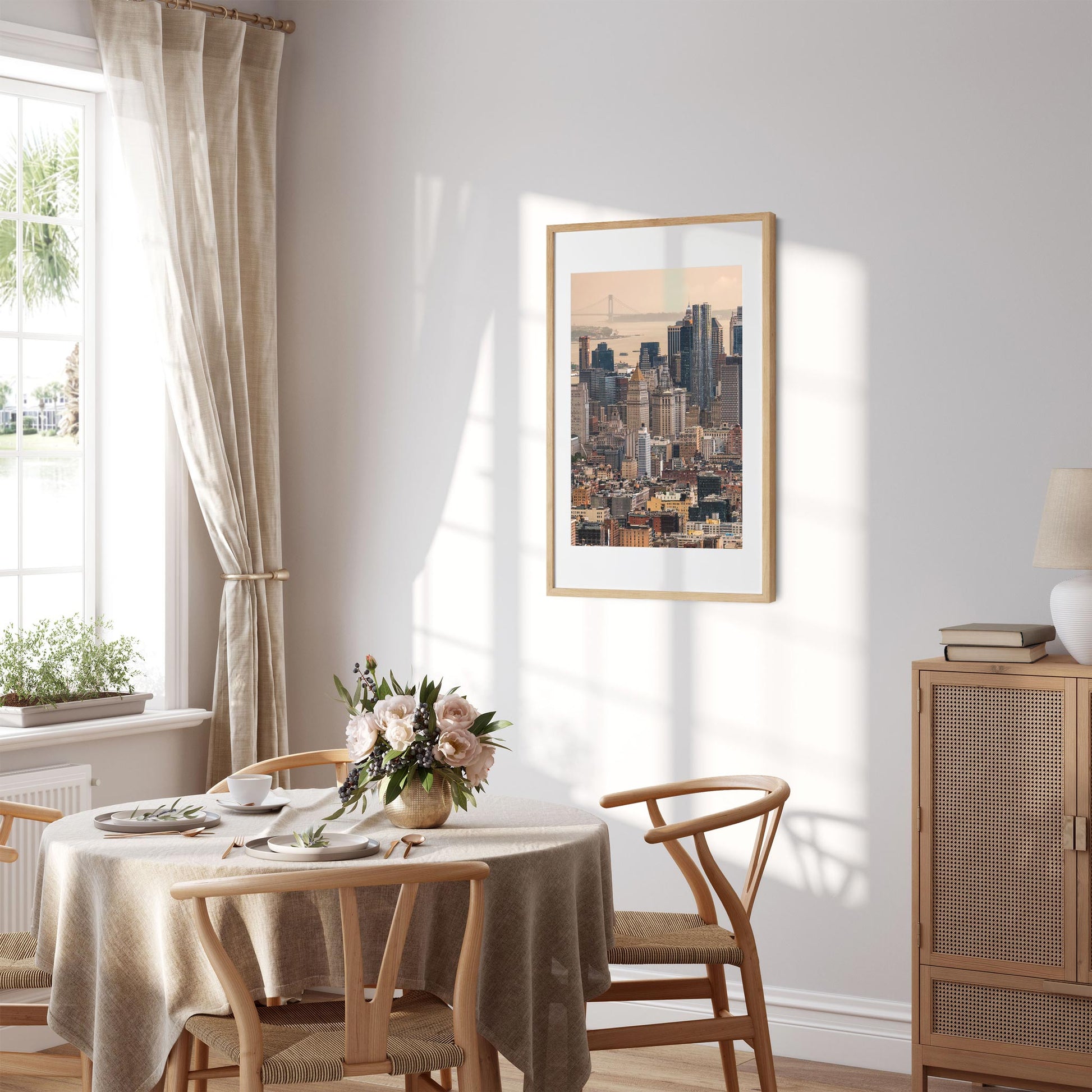 Fine art print of Sunset Meets Storm Over Lower East Manhattan New York City