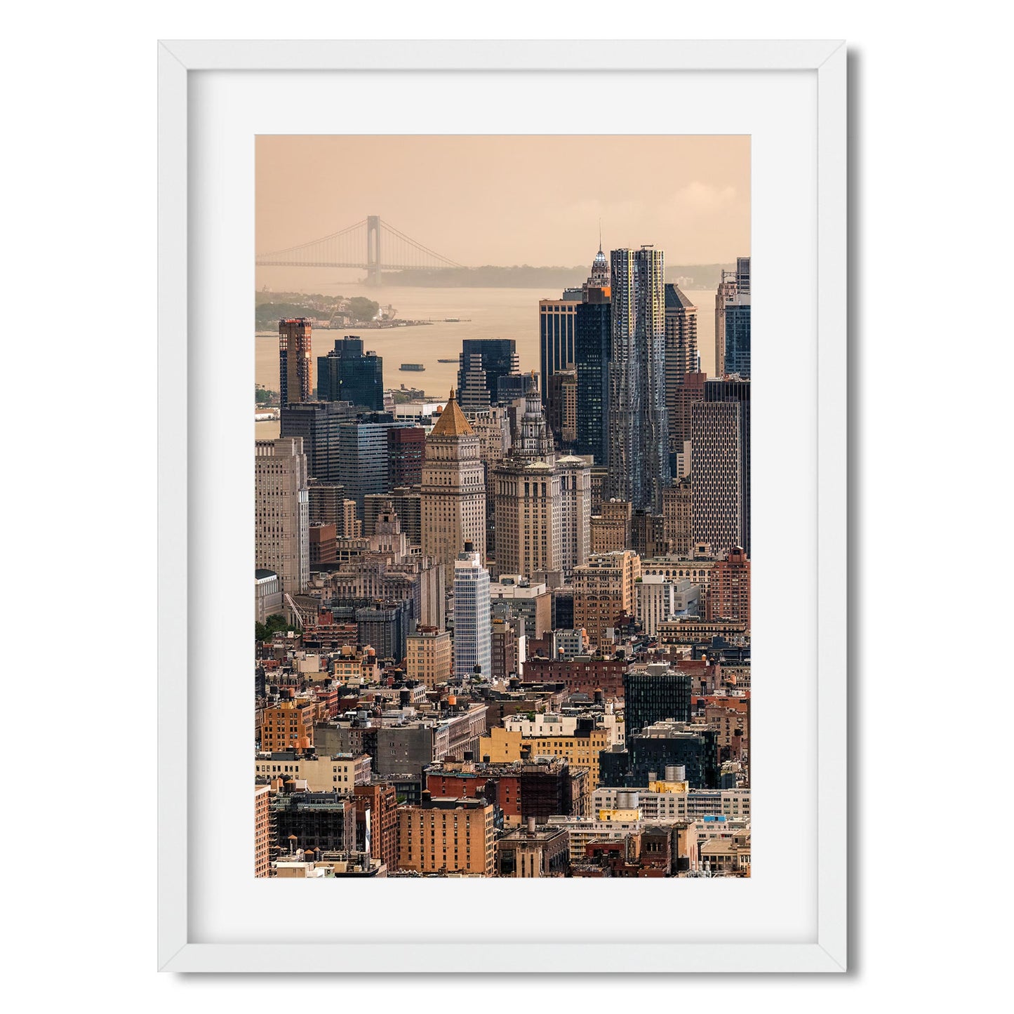 Fine art print of Sunset Meets Storm Over Lower East Manhattan New York City