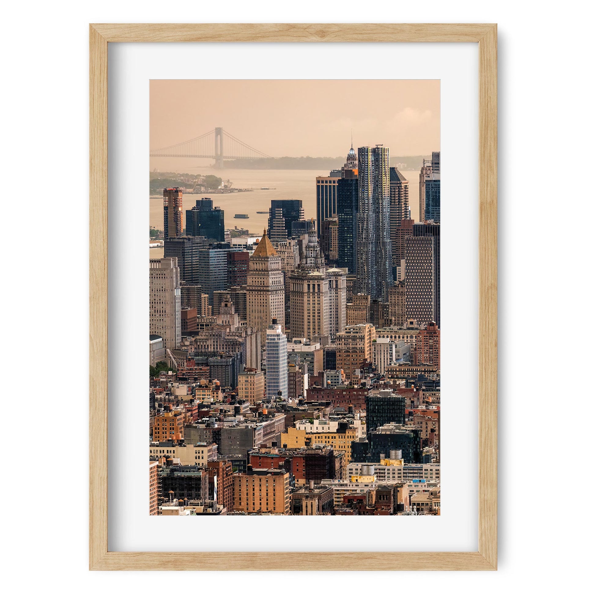 Fine art print of Sunset Meets Storm Over Lower East Manhattan New York City