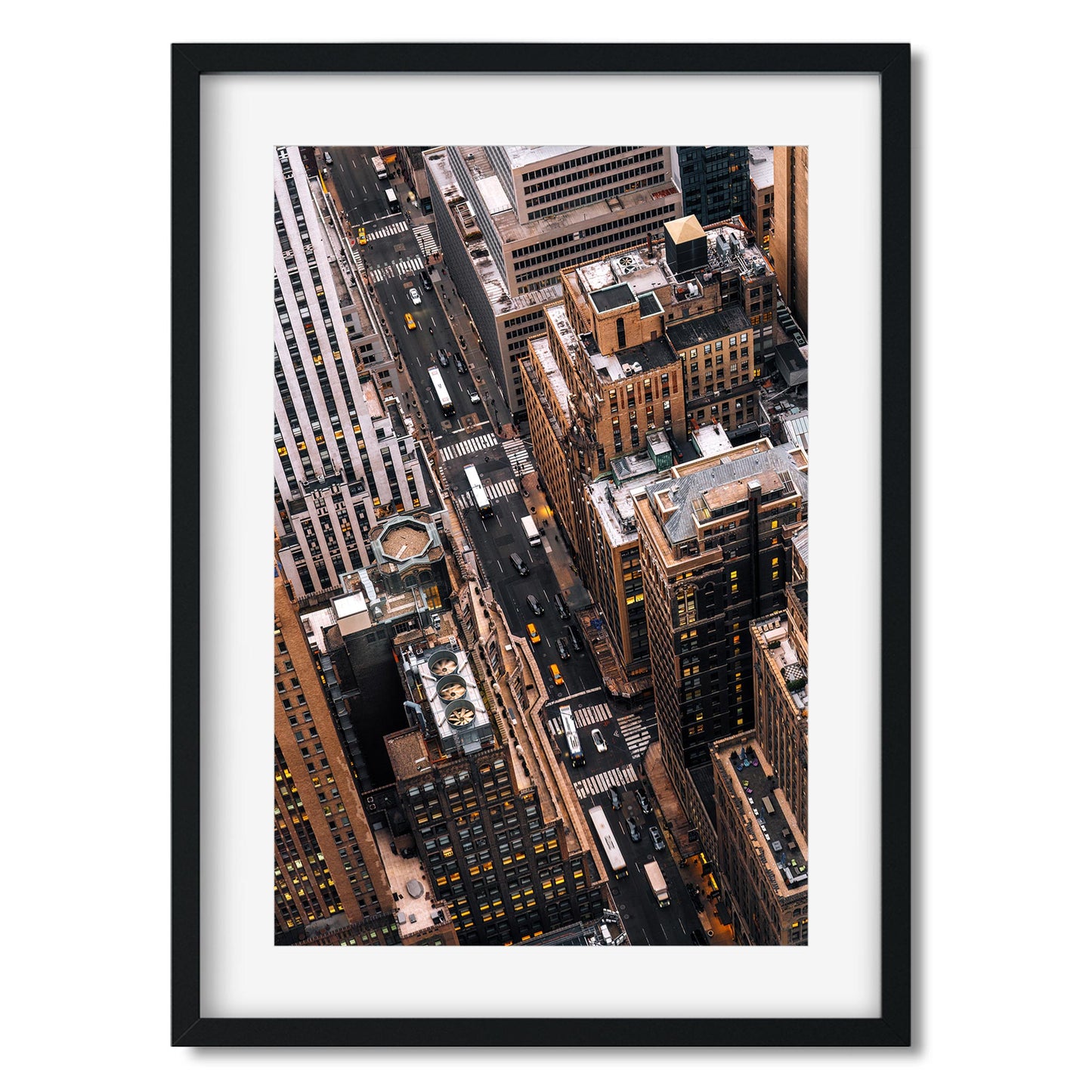 Fine art print of Midtown Manhattan Traffic at Rush Hour New York City