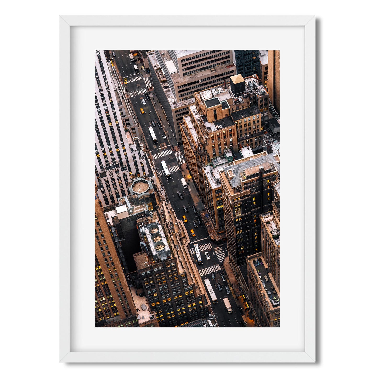 Fine art print of Midtown Manhattan Traffic at Rush Hour New York City
