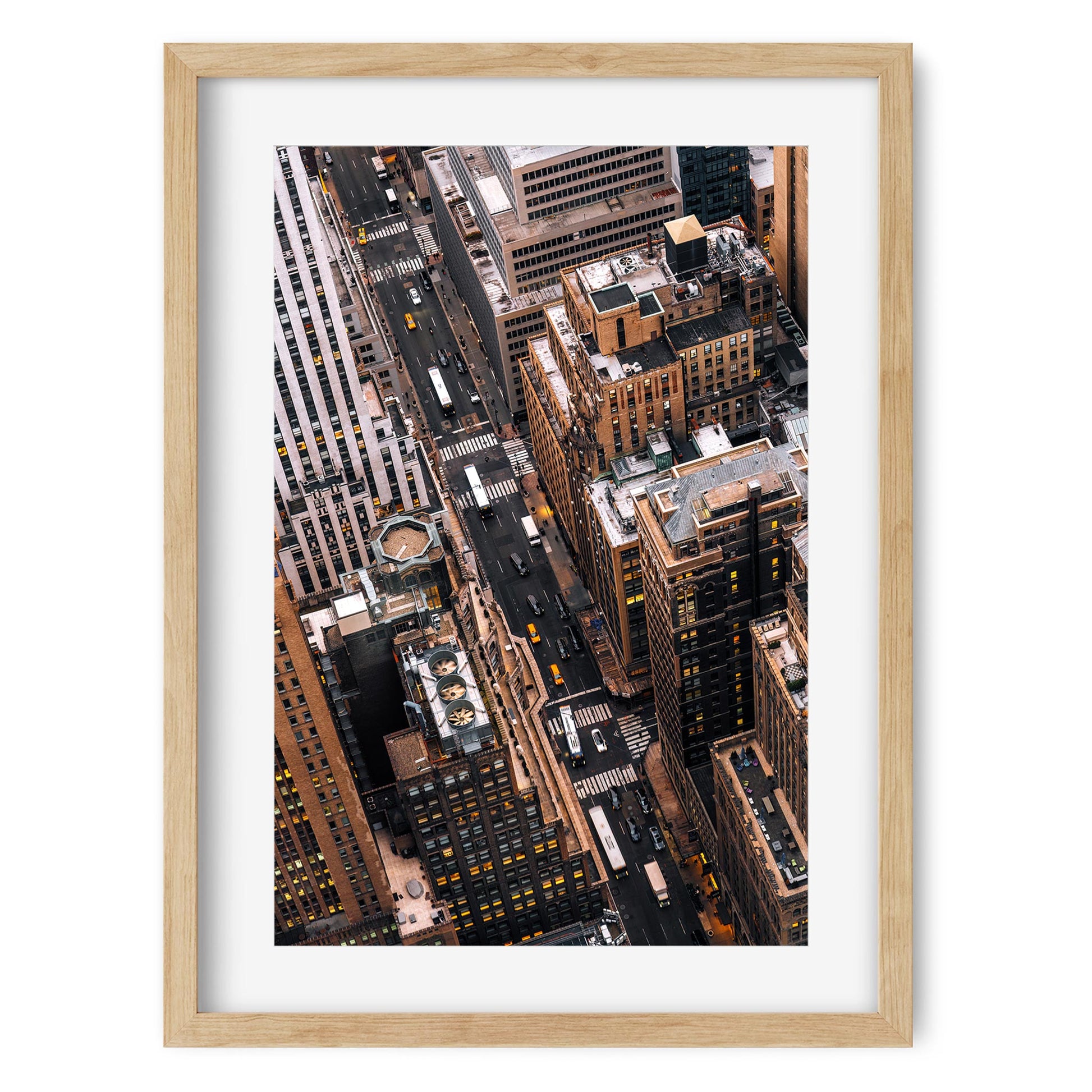 Fine art print of Midtown Manhattan Traffic at Rush Hour New York City
