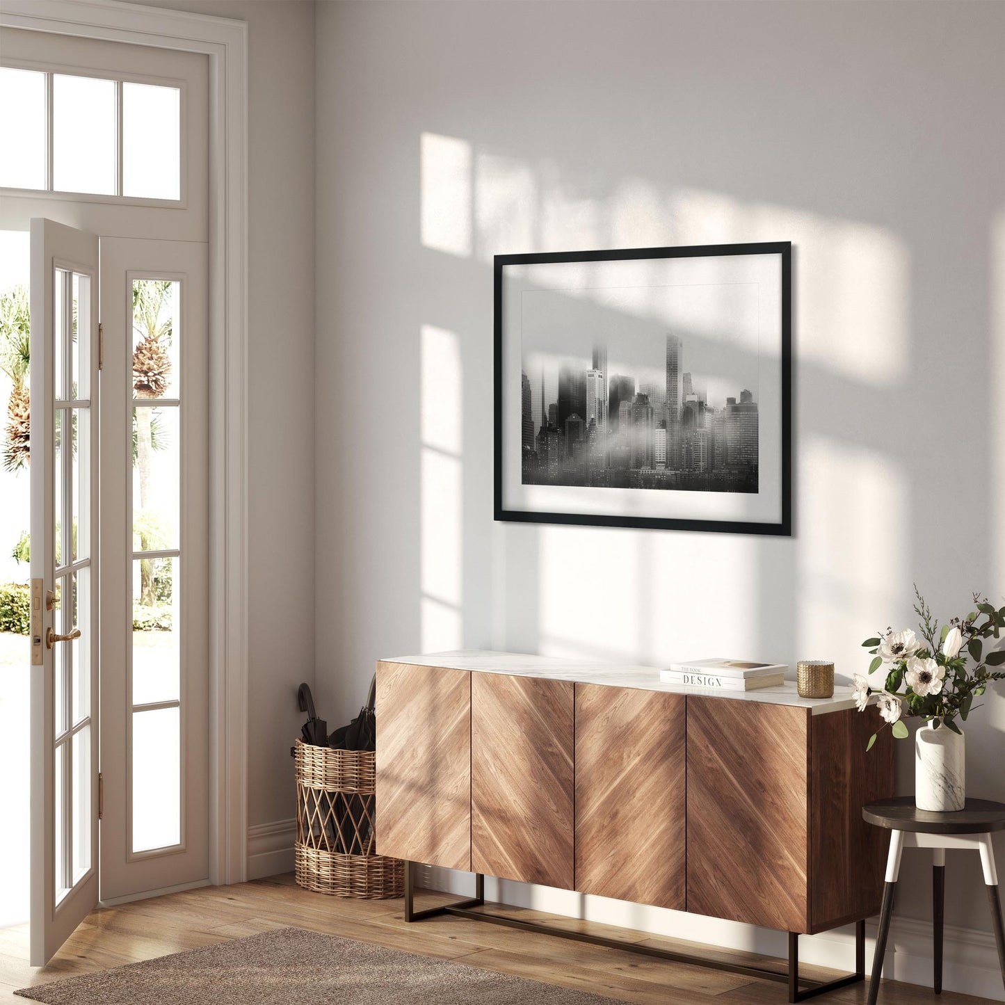 Fine art print of Foggy Lower Manhattan at Sunrise