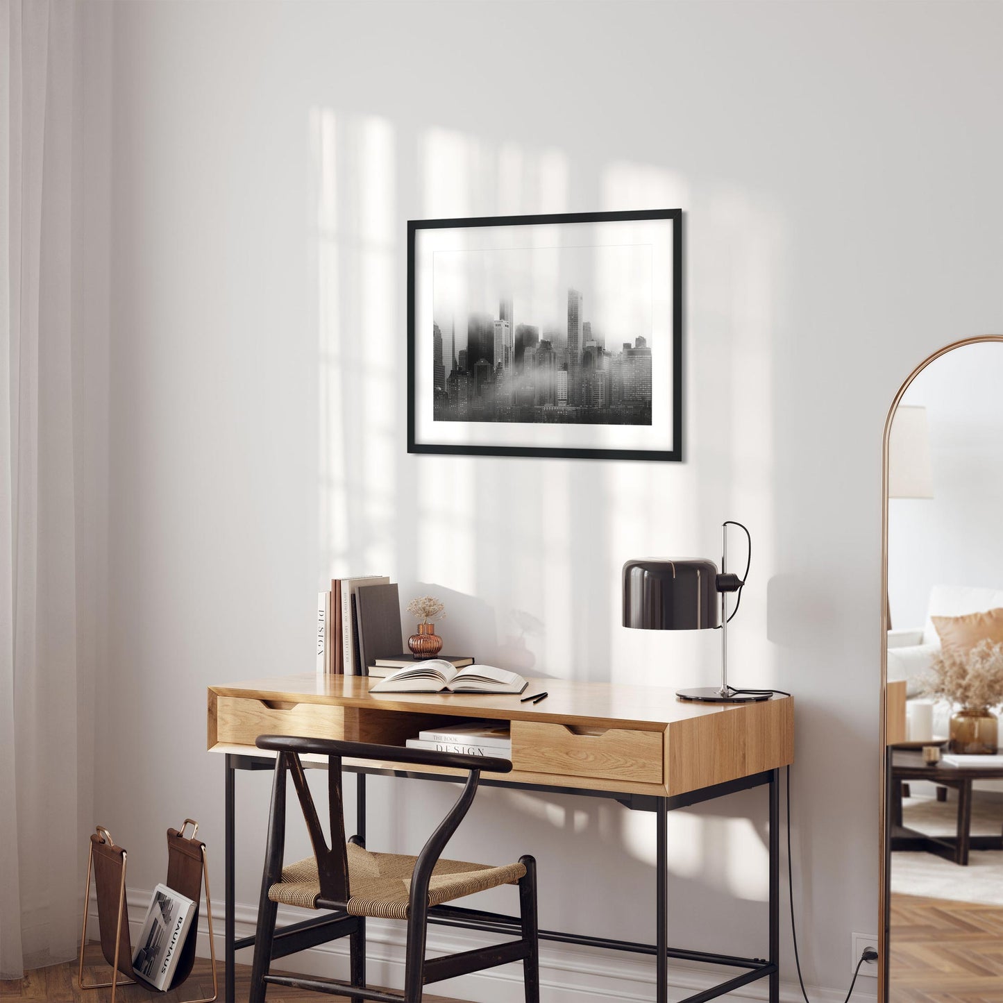 Fine art print of Foggy Lower Manhattan at Sunrise