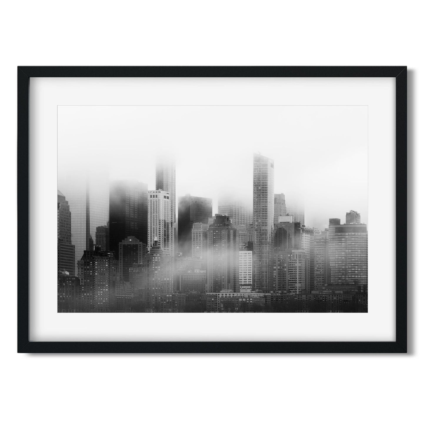Fine art print of Foggy Lower Manhattan at Sunrise