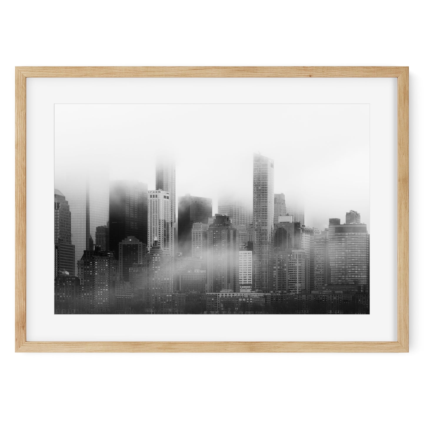Foggy Lower Manhattan at sunrise 2023