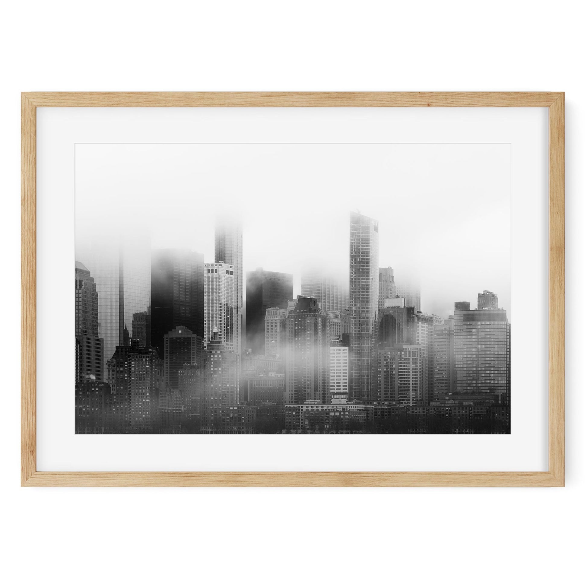 Fine art print of Foggy Lower Manhattan at Sunrise