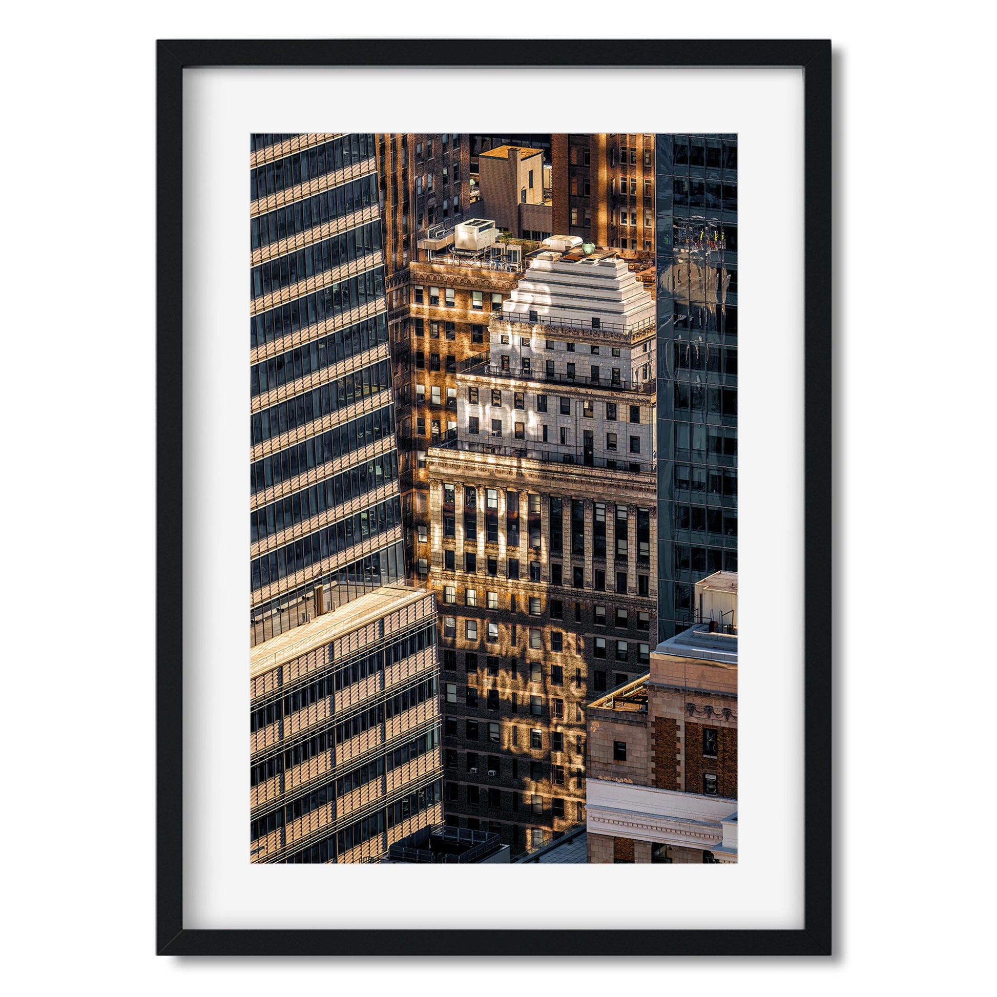 Fine art print of Winter Sunset Reflect on The Building of Murray Hill Midtown Manhattan NYC