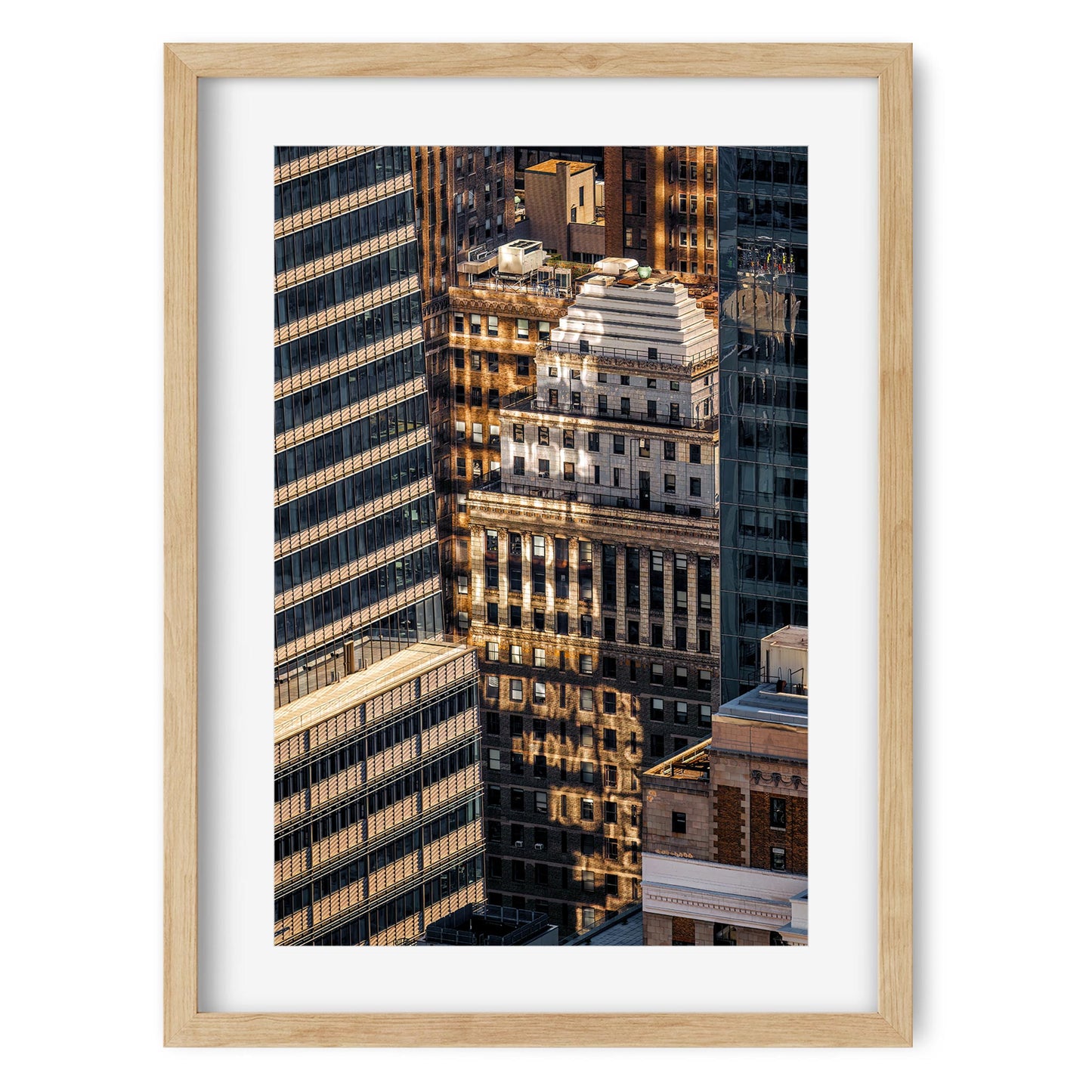 Fine art print of Winter Sunset Reflect on The Building of Murray Hill Midtown Manhattan NYC