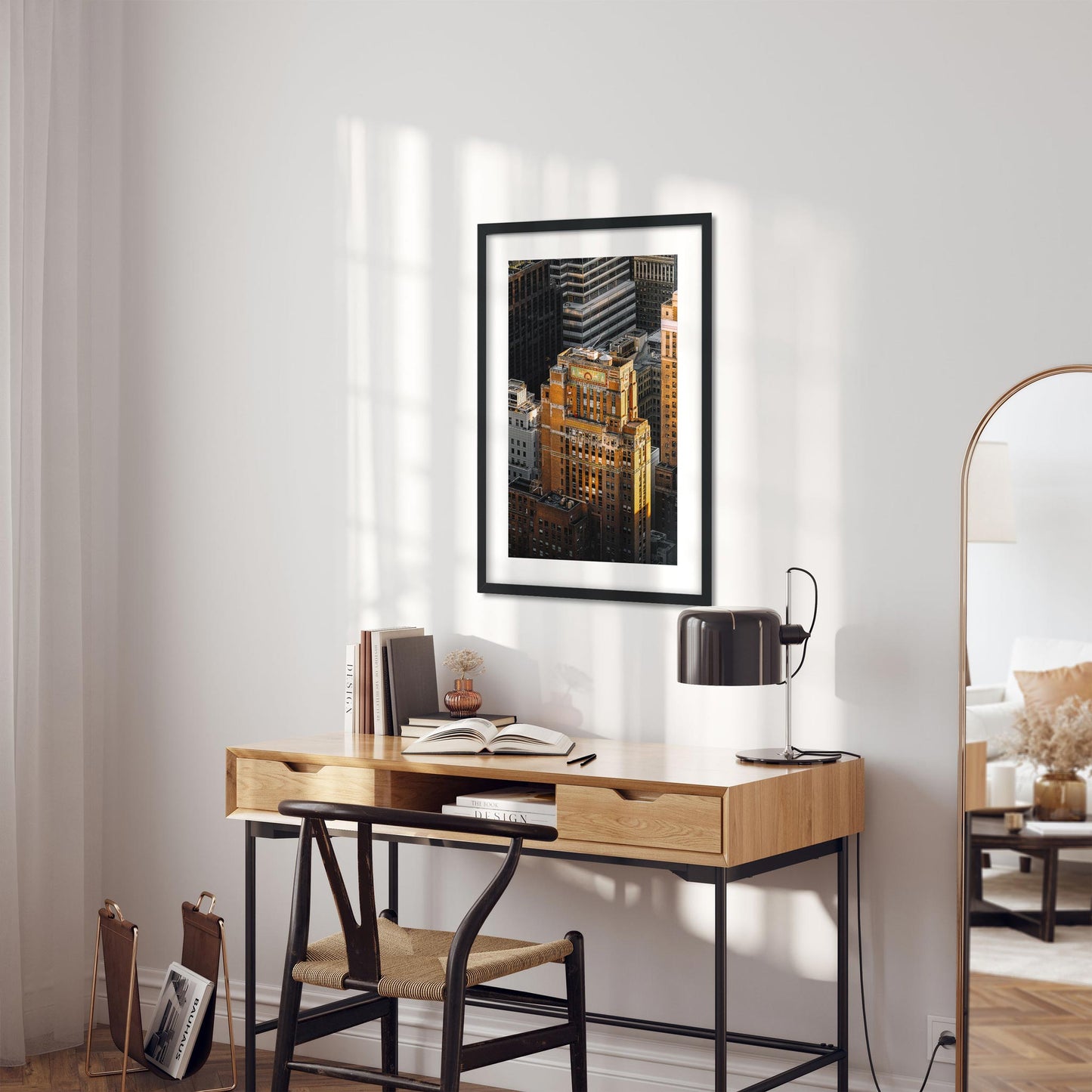 Fine art print of unset Moment of Fred F. French Building in Midtown Manhattan New York City