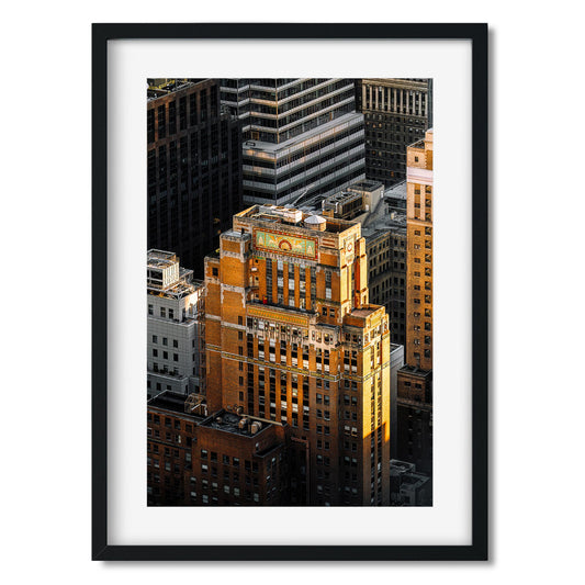 Fine art print of unset Moment of Fred F. French Building in Midtown Manhattan New York City
