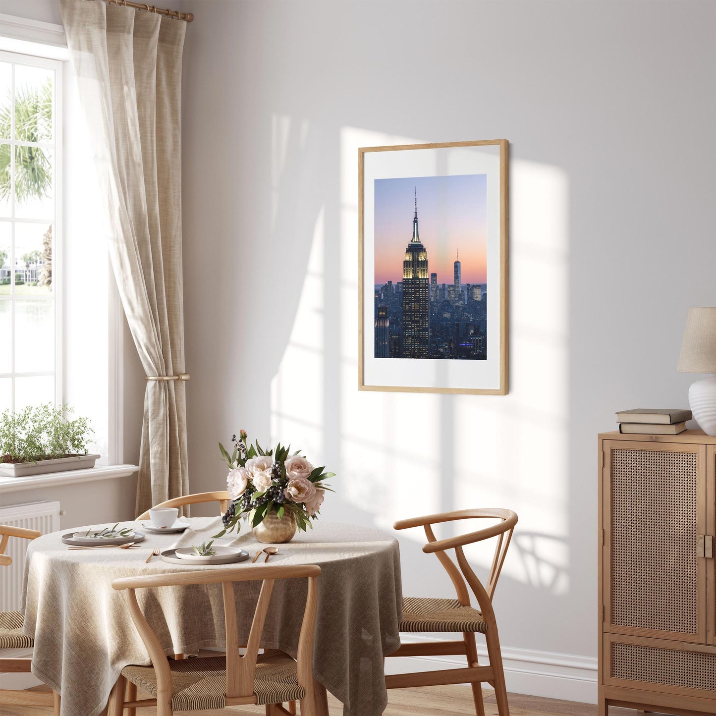 Fine art print of Iconic Manhattan View at Dusk New York City