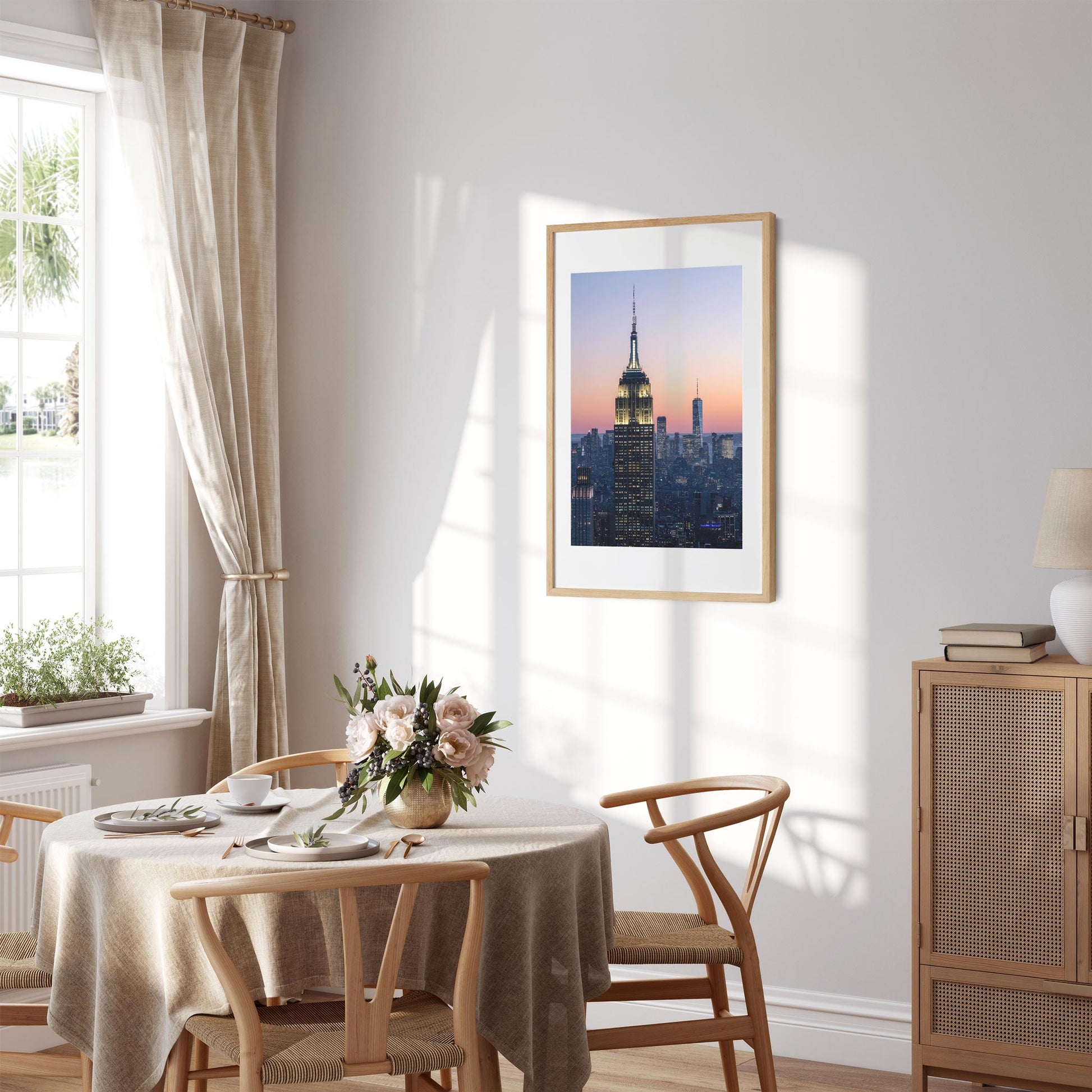 Fine art print of Iconic Manhattan View at Dusk New York City