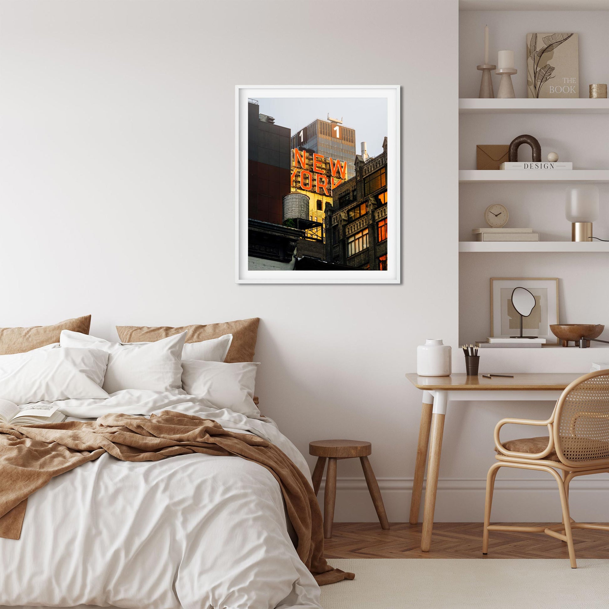 Fine art print of Water Tower with New Yorker sign in Hell's Kitchen Manhattan New York City