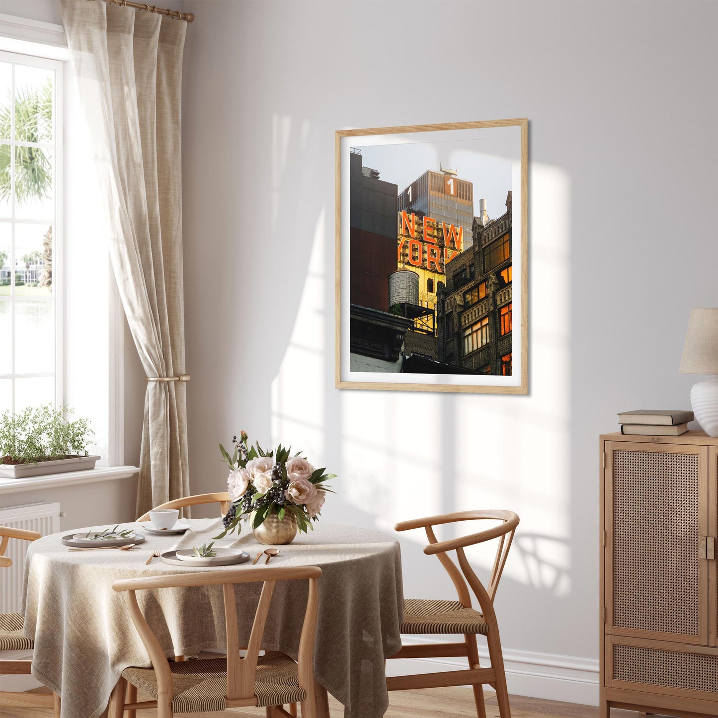Fine art print of Water Tower with New Yorker sign in Hell's Kitchen Manhattan New York City