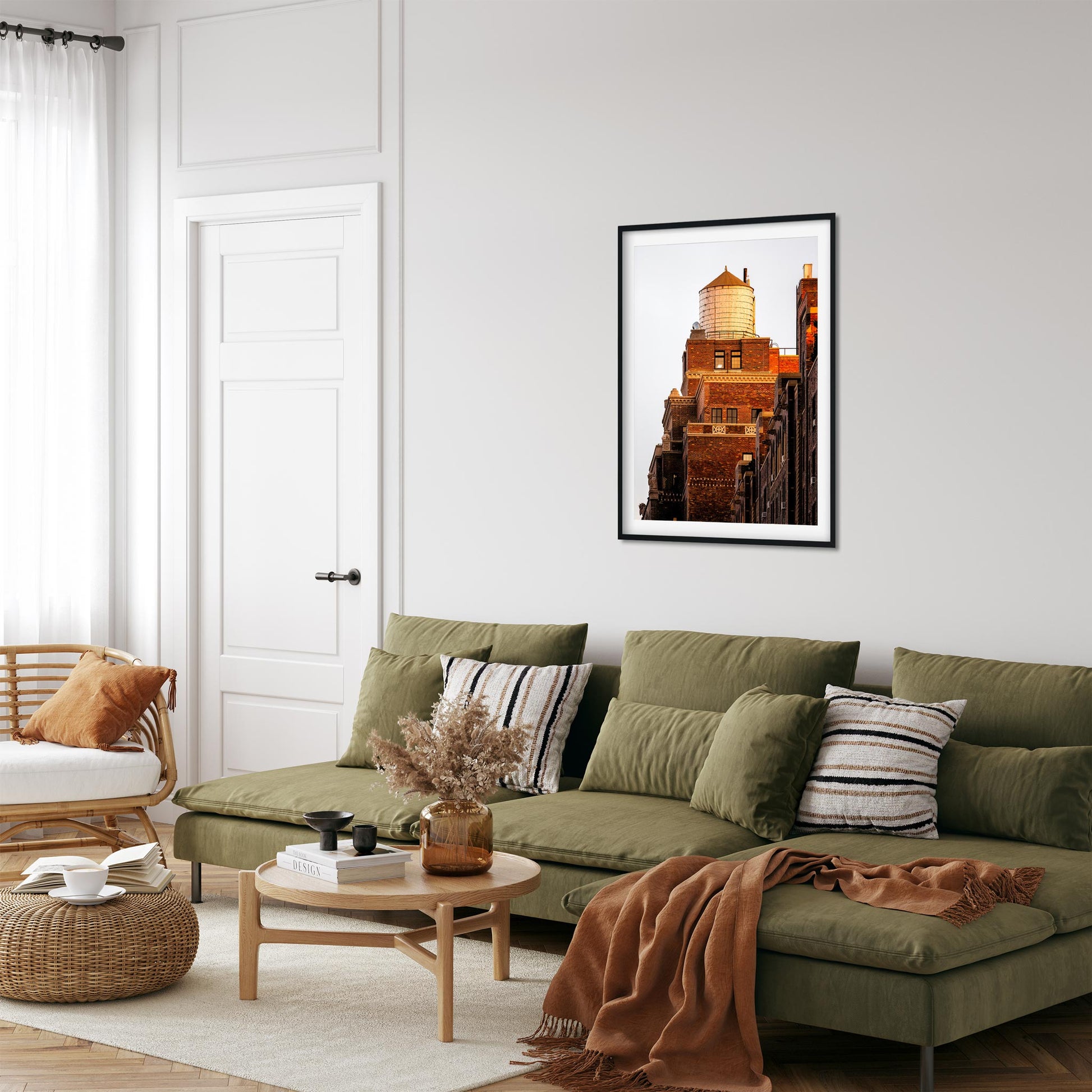 Fine art print of Water Tower at Sunset in Chelsea Manhattan NYC