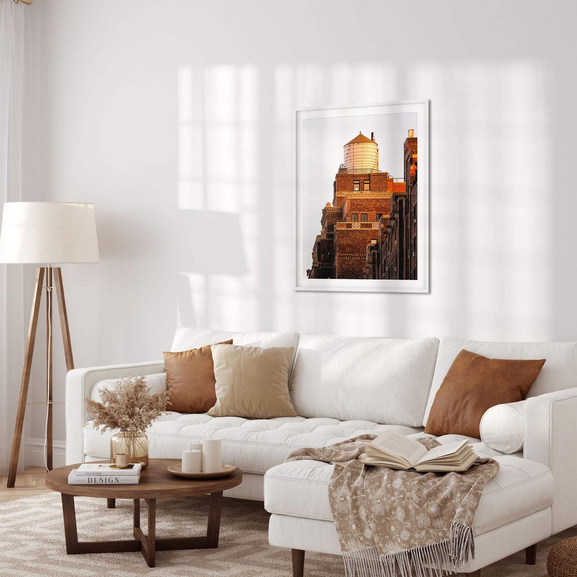 Fine art print of Water Tower at Sunset in Chelsea Manhattan NYC