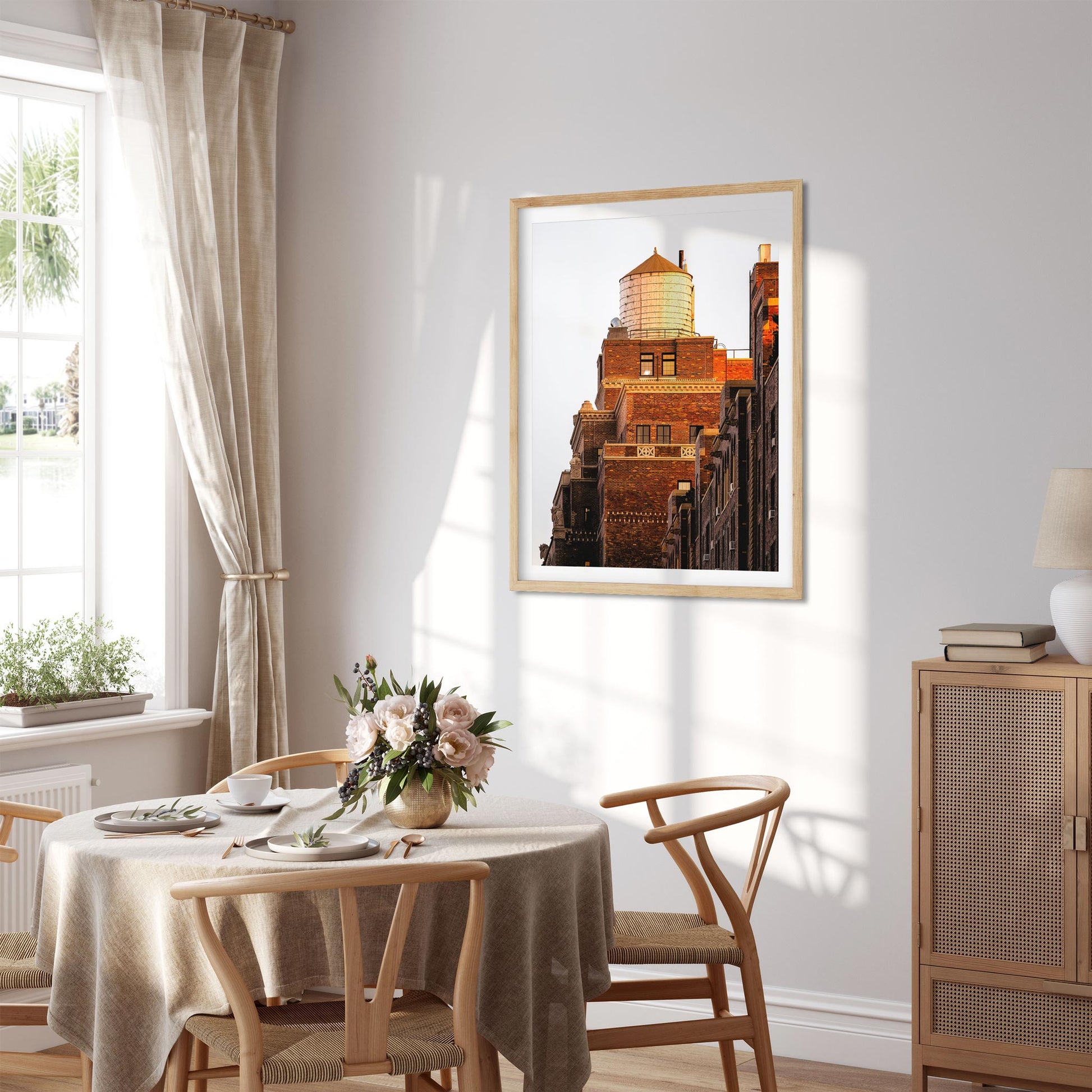 Fine art print of Water Tower at Sunset in Chelsea Manhattan NYC
